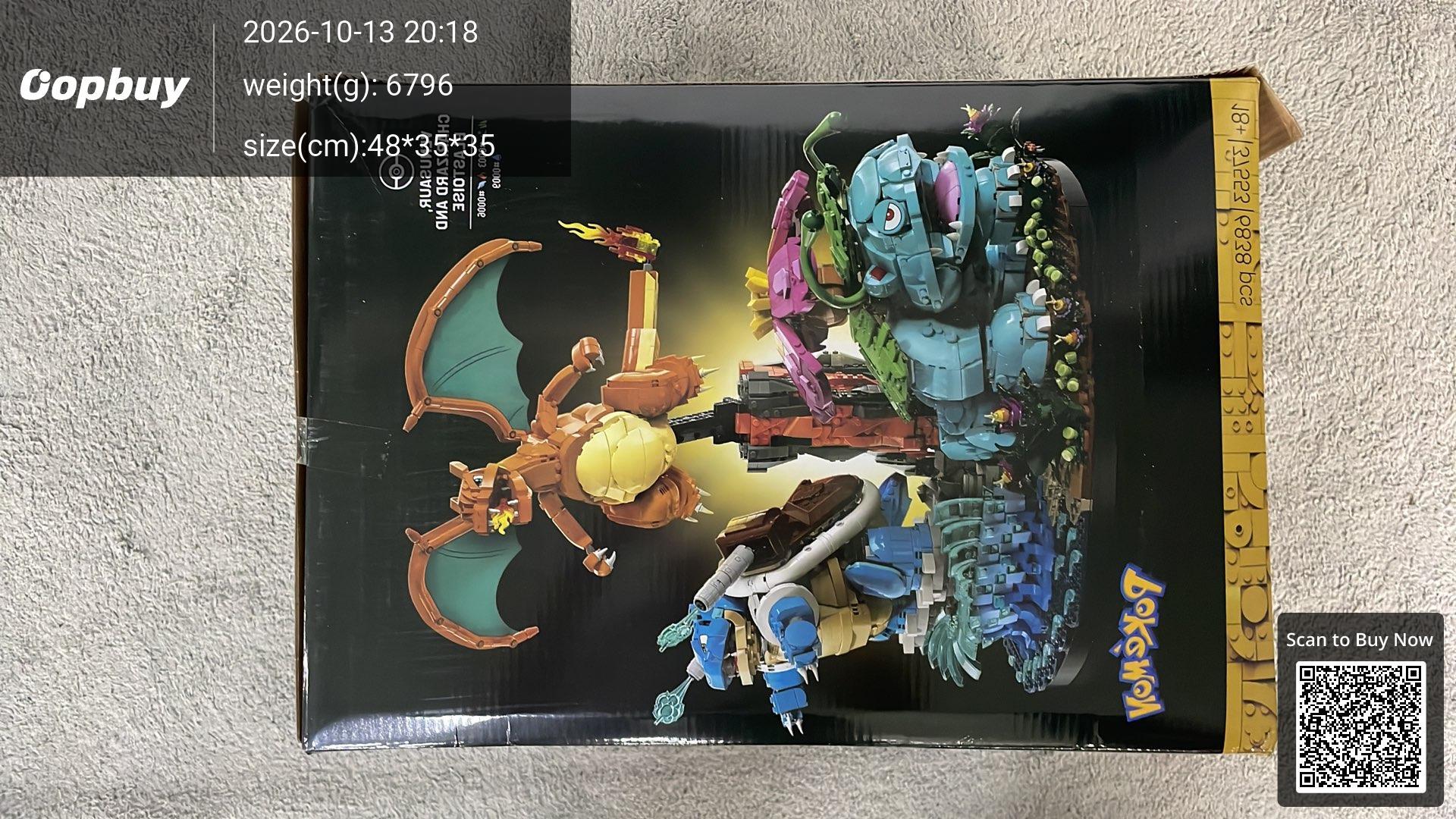 Foto QC 3 de LEGO Pokémon Venusaur, Charizard and Blastoise Plastic Building Block Set
