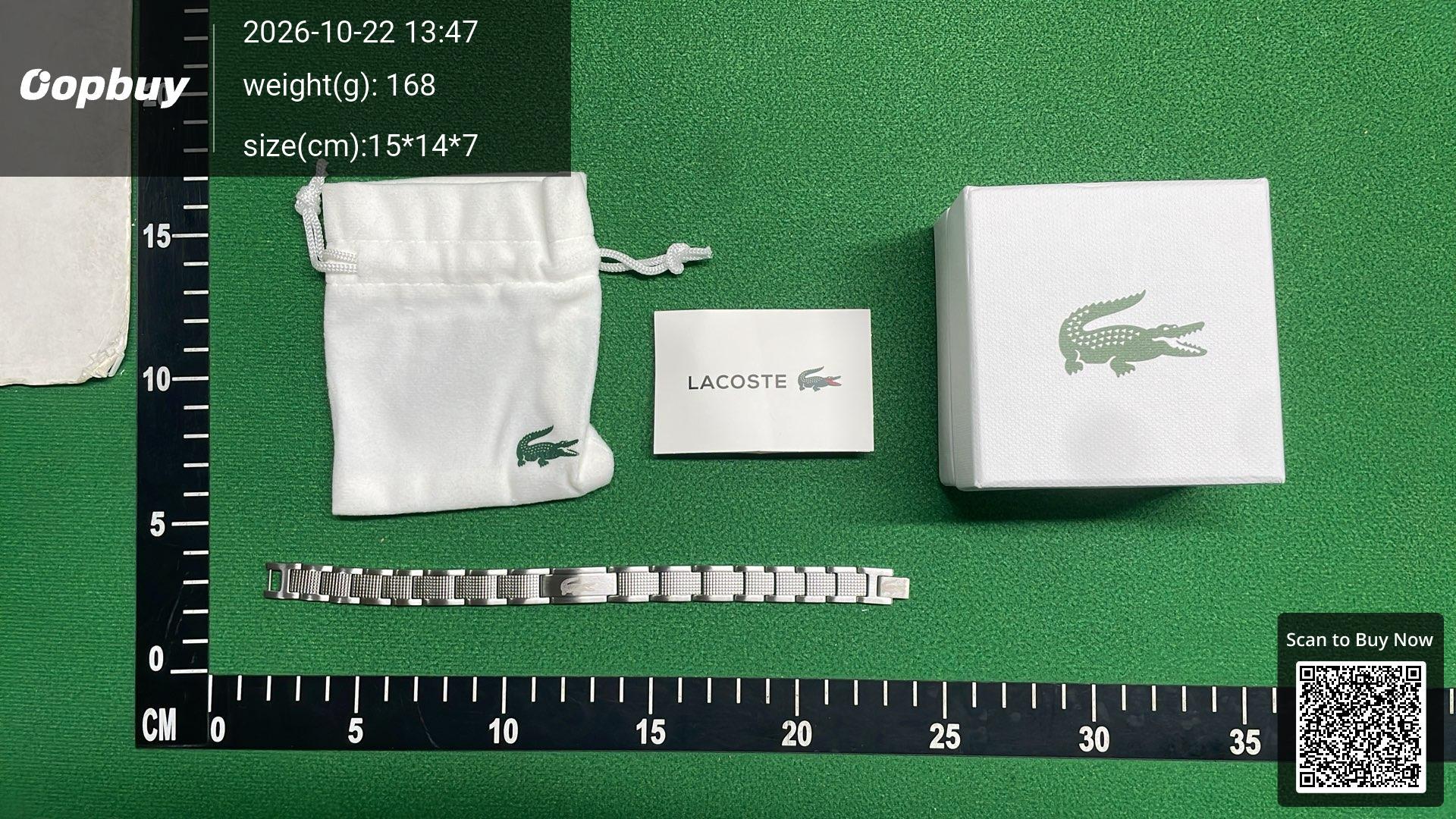 Foto QC 3 de Lacoste Bracelet Titanium Steel Silver Blue