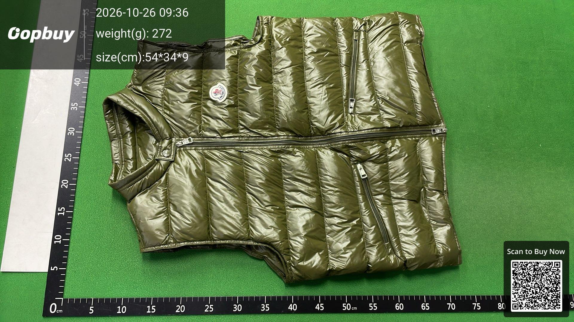 Foto QC 5 de Moncler Gui Vest Down Light Blue