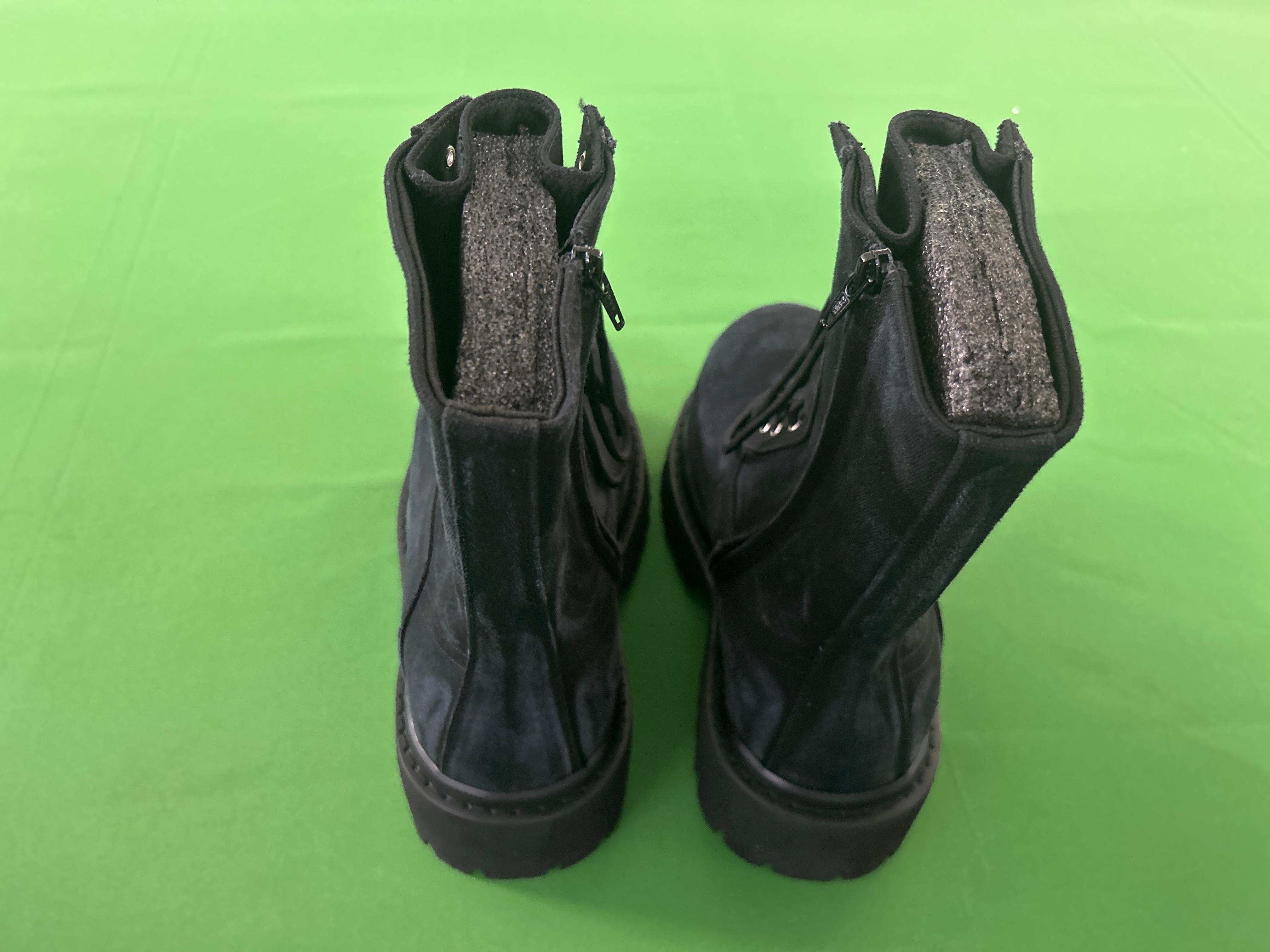 Foto QC 2 de Balenciaga Bulldozer Leather Lace-Up Platform Boots Black