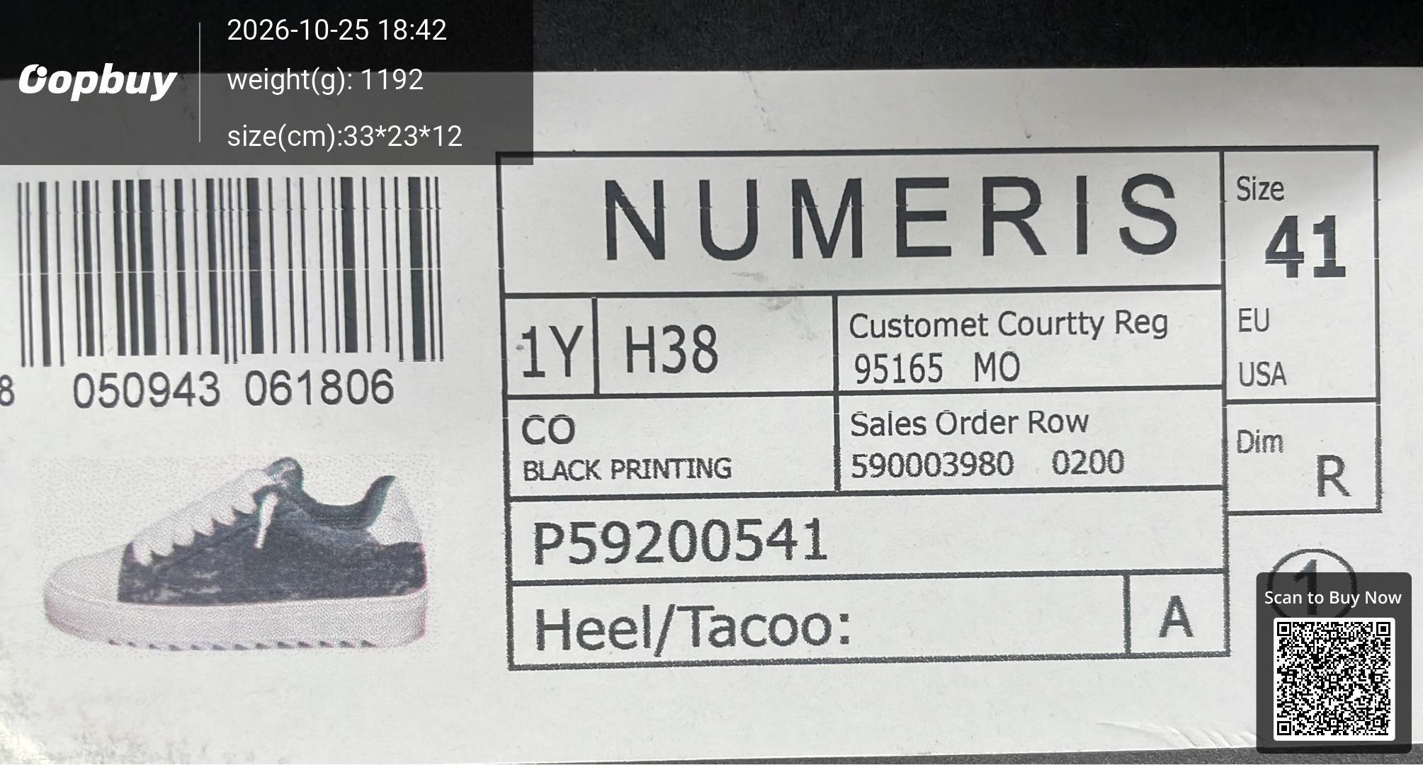 Foto QC 2 de Numeris Board Shoe Low Black Silver Splatter