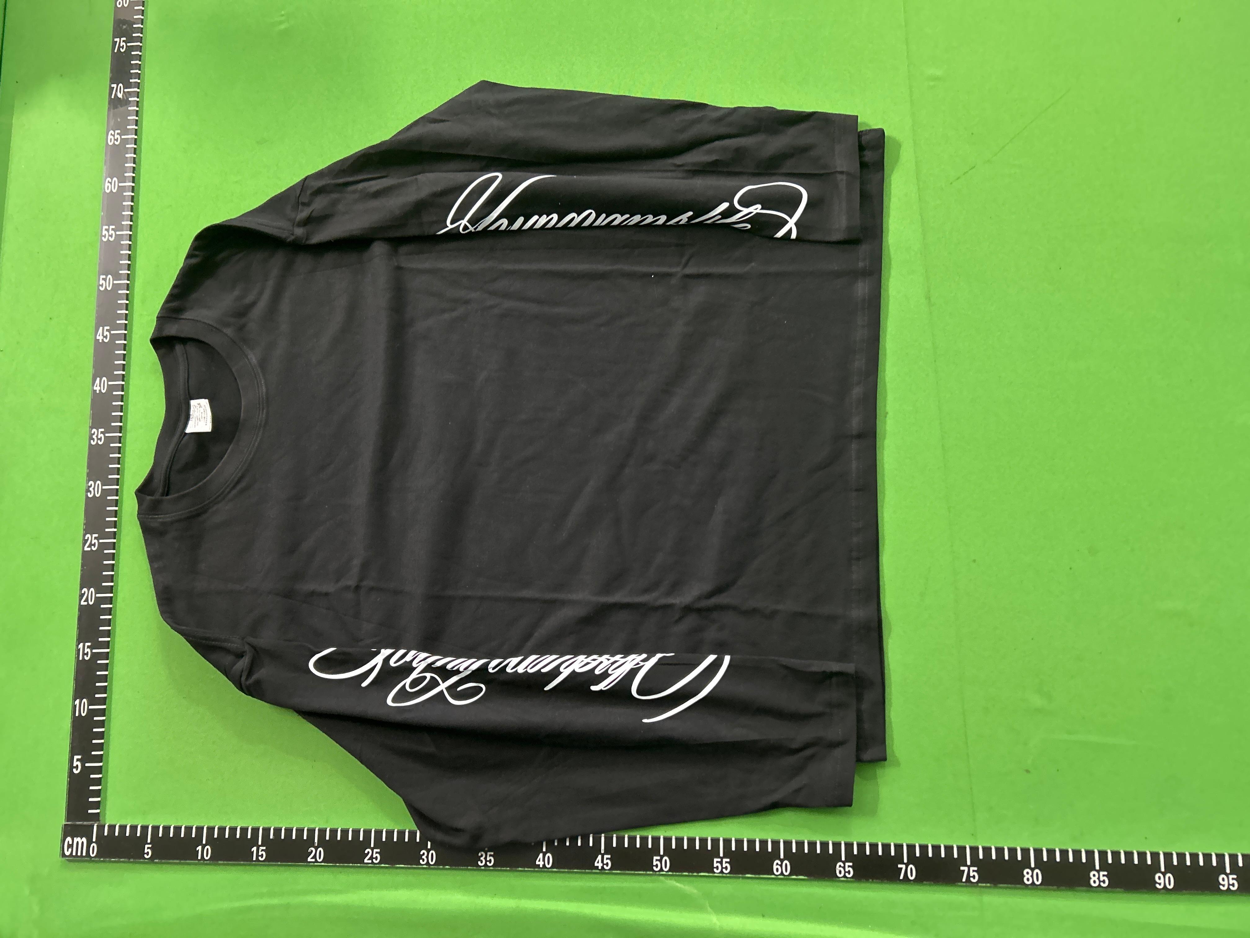 Foto QC 3 de Chrome Hearts T-shirt Script Logo Long Sleeve Black