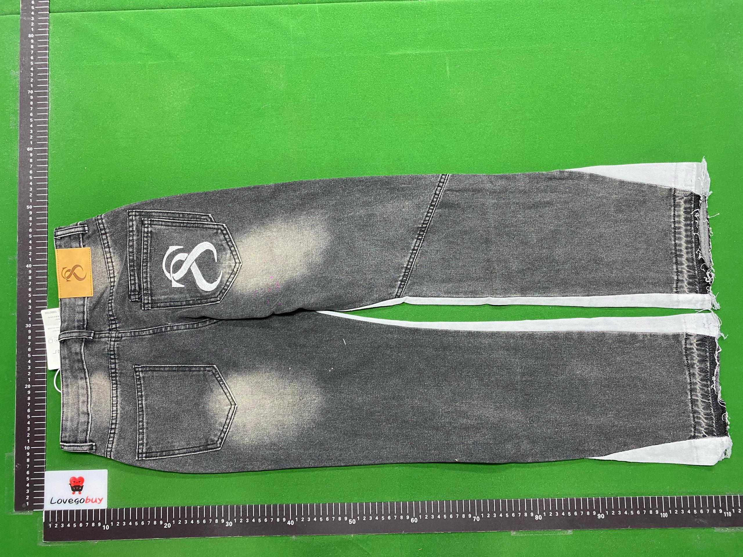 Foto QC 3 de Other Jeans Retro Patchwork Loose Flared Grey