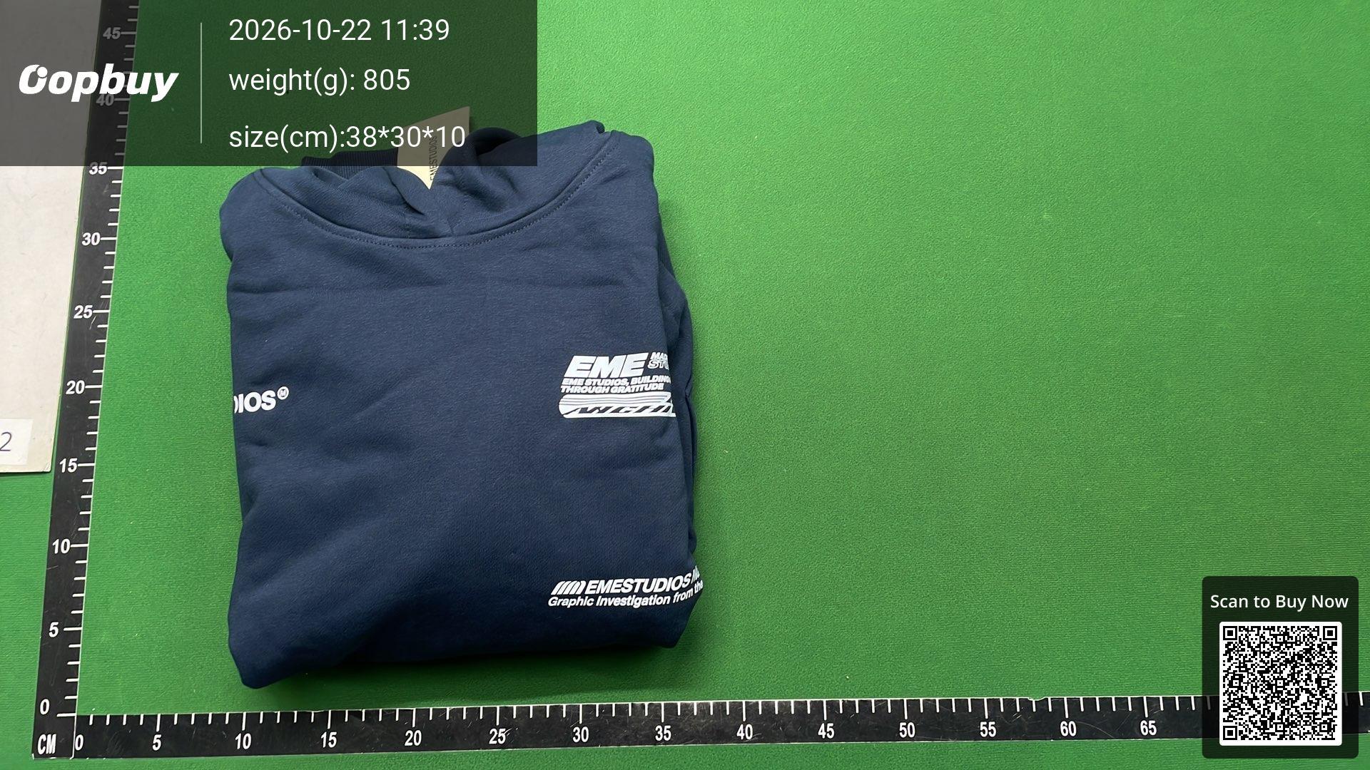 Foto QC 8 de Emestudios Boxy Heavyweight Hoodie Grey