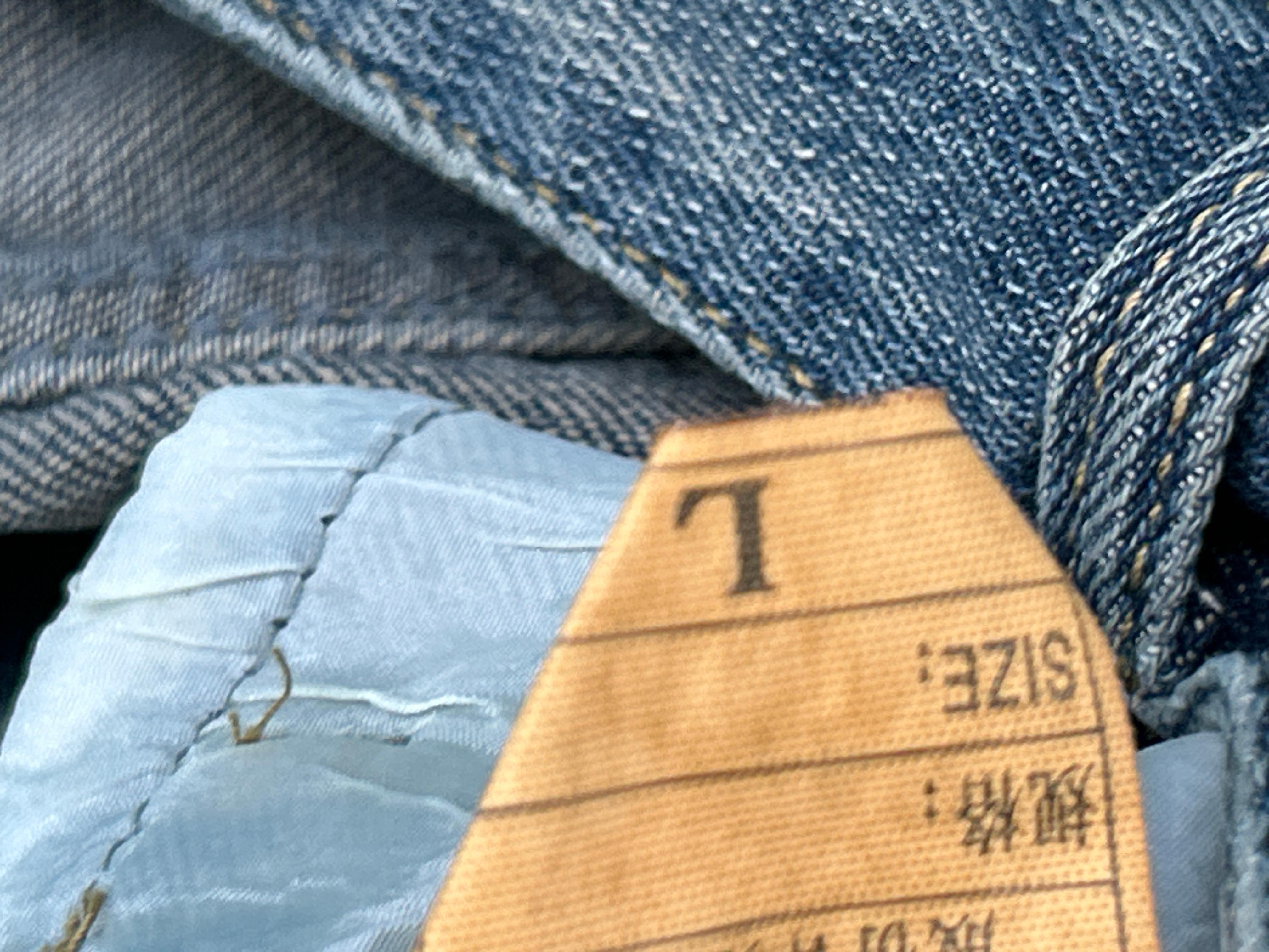 Foto QC 6 de Other 2025 Japan Okayama Slub Jeans Distressed Relaxed Bootcut Sunset Gradient Wash Blue