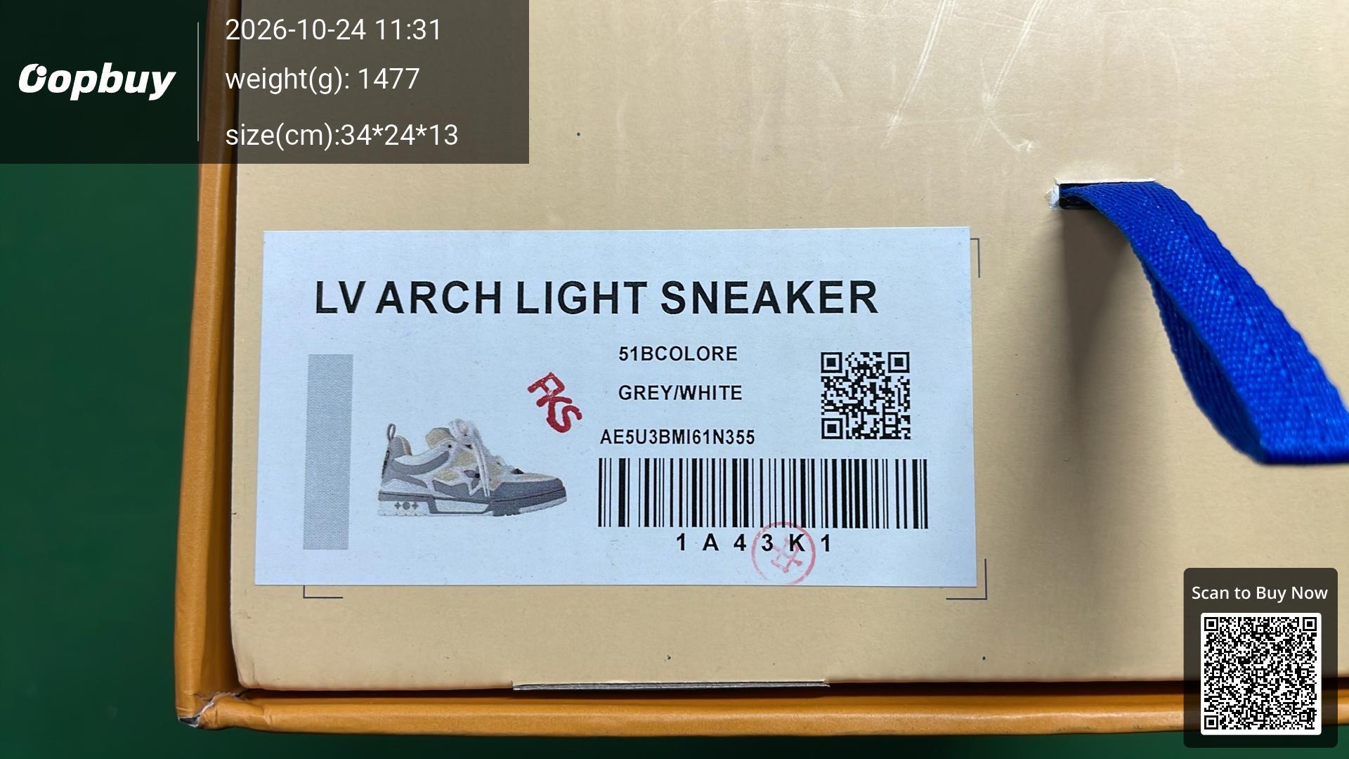 Foto QC 2 de Louis Vuitton Skate Low White Grey