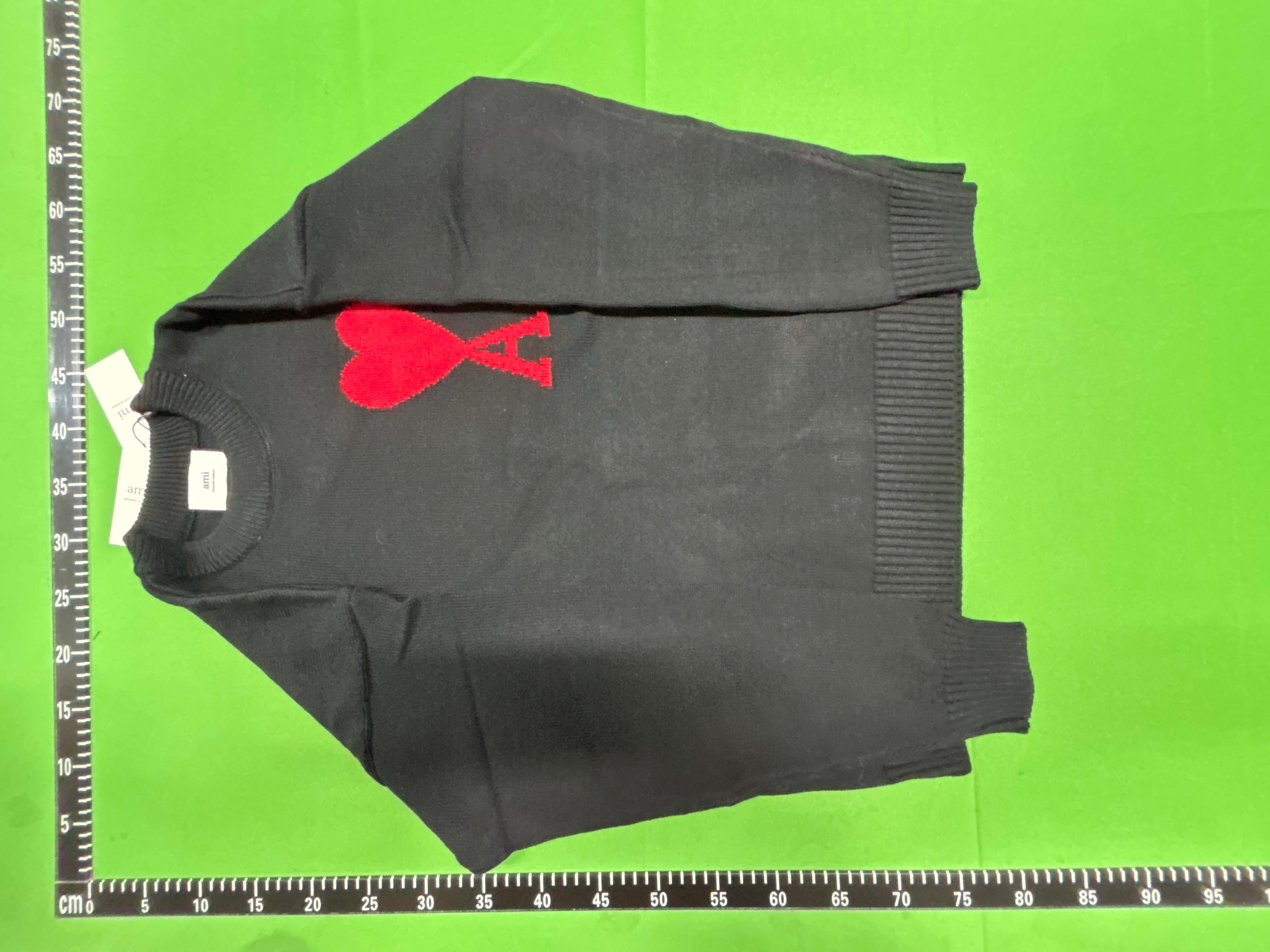 Foto QC 3 de Ami Paris Ami de Coeur Crewneck Sweater Black