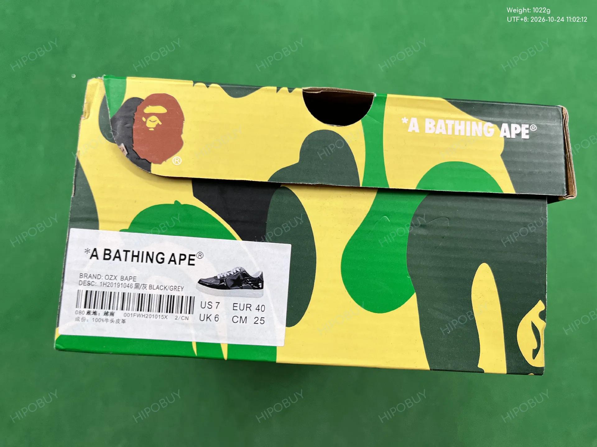 Foto QC 2 de Bape BAPE STA Low Shark Patent Black Red 1F70291004