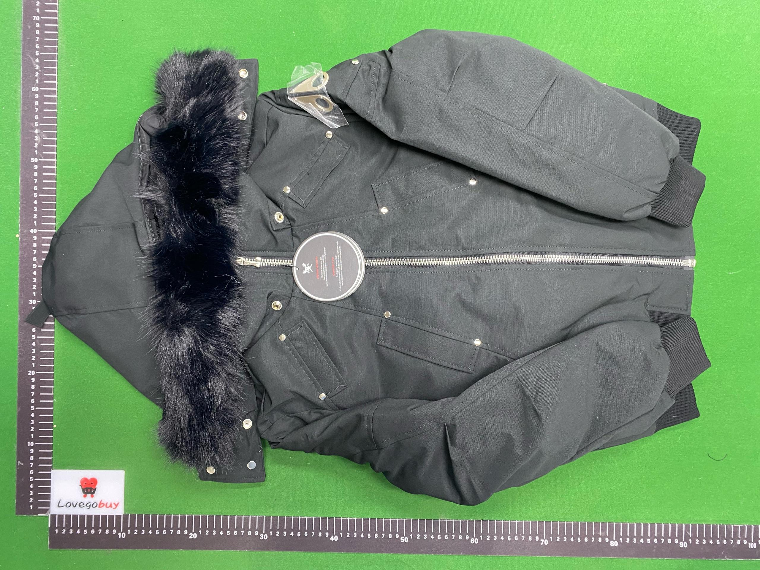 Foto QC 5 de Moose Knuckles Ballistic Bomber Jacket Down Fur Trim Black