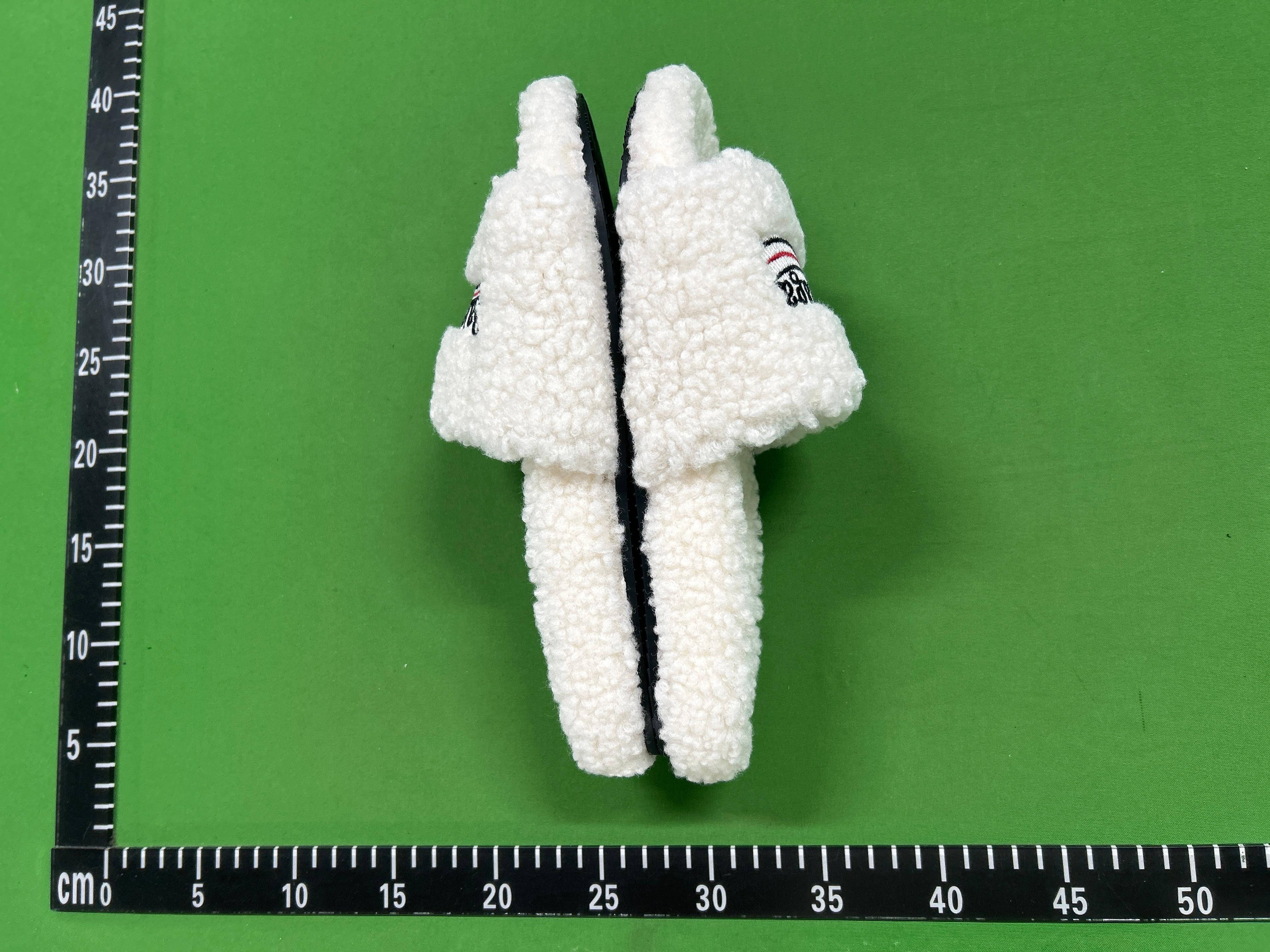 Foto QC 5 de Balenciaga Pool Slide Shearling Political Campaign Pink