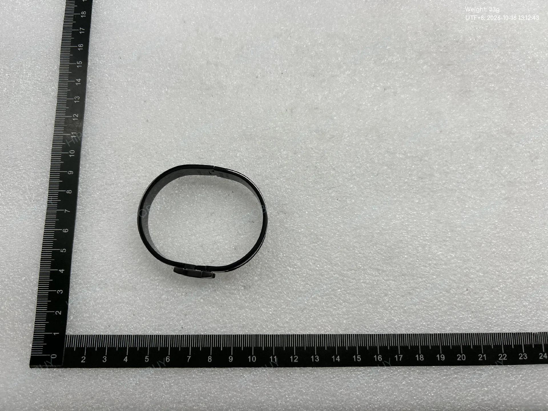 Foto QC 8 de Hermes Click H Bracelet Metal Enamel Black