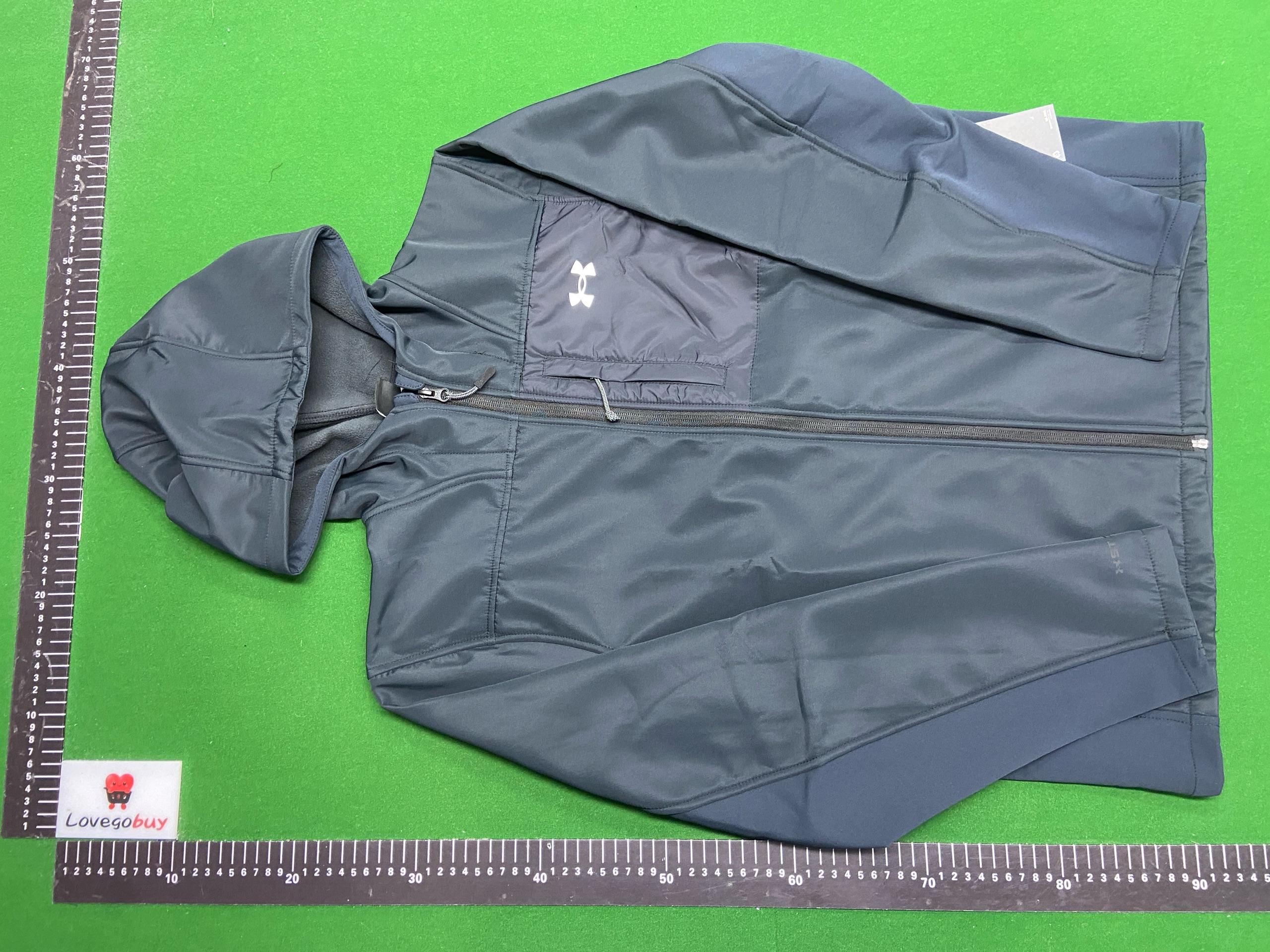 Foto QC 2 de Under Armour Hooded Jacket Fleece-Lined Windbreaker Grey Black