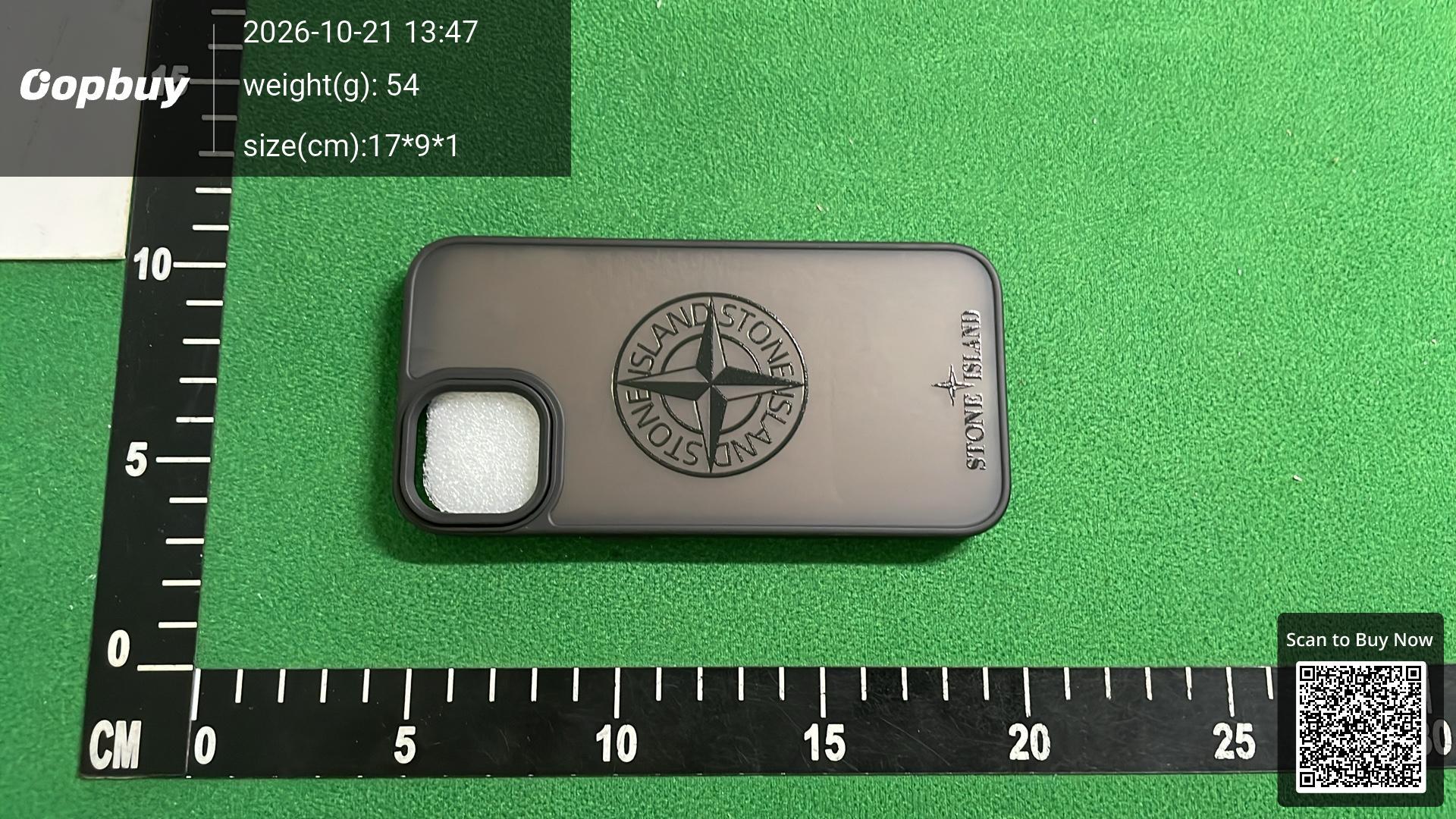 Foto QC 4 de Stone Island Silicone Case for iPhone 15 Pro Max Black