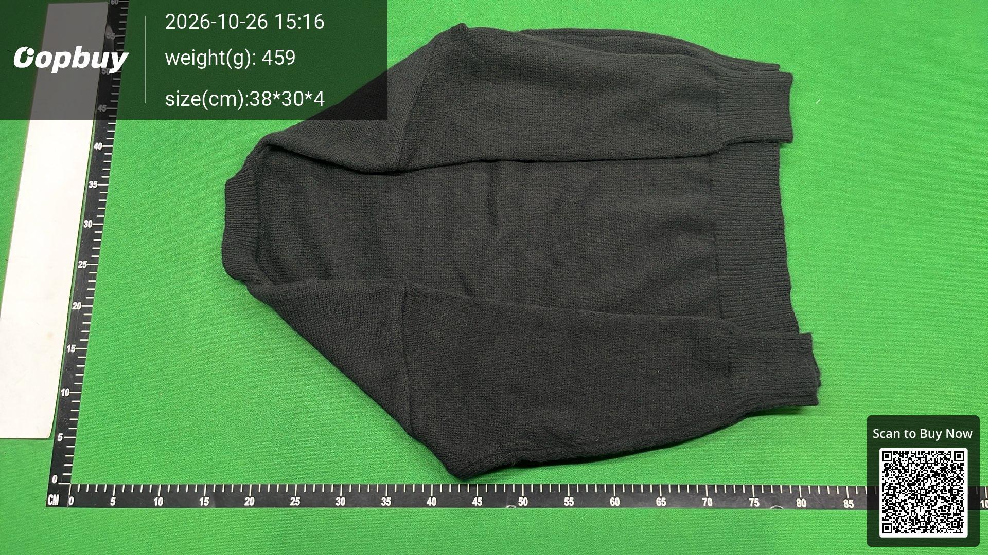 Foto QC 3 de Saint Laurent 90s Crewneck Sweater Logo Mohair-Blend Black