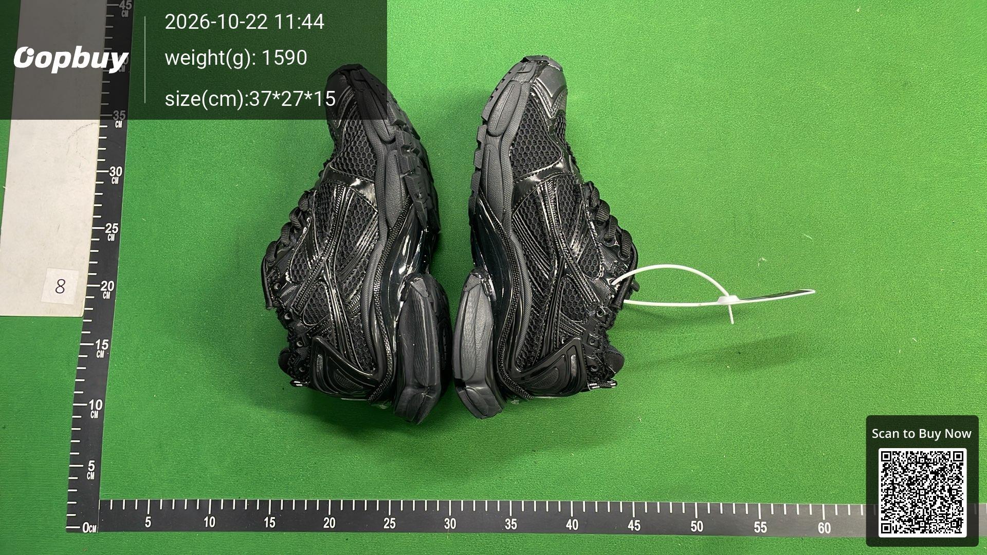 Foto QC 4 de Balenciaga Runner Mesh and Nylon Sneakers White Blue 772767 W3RBW 0575