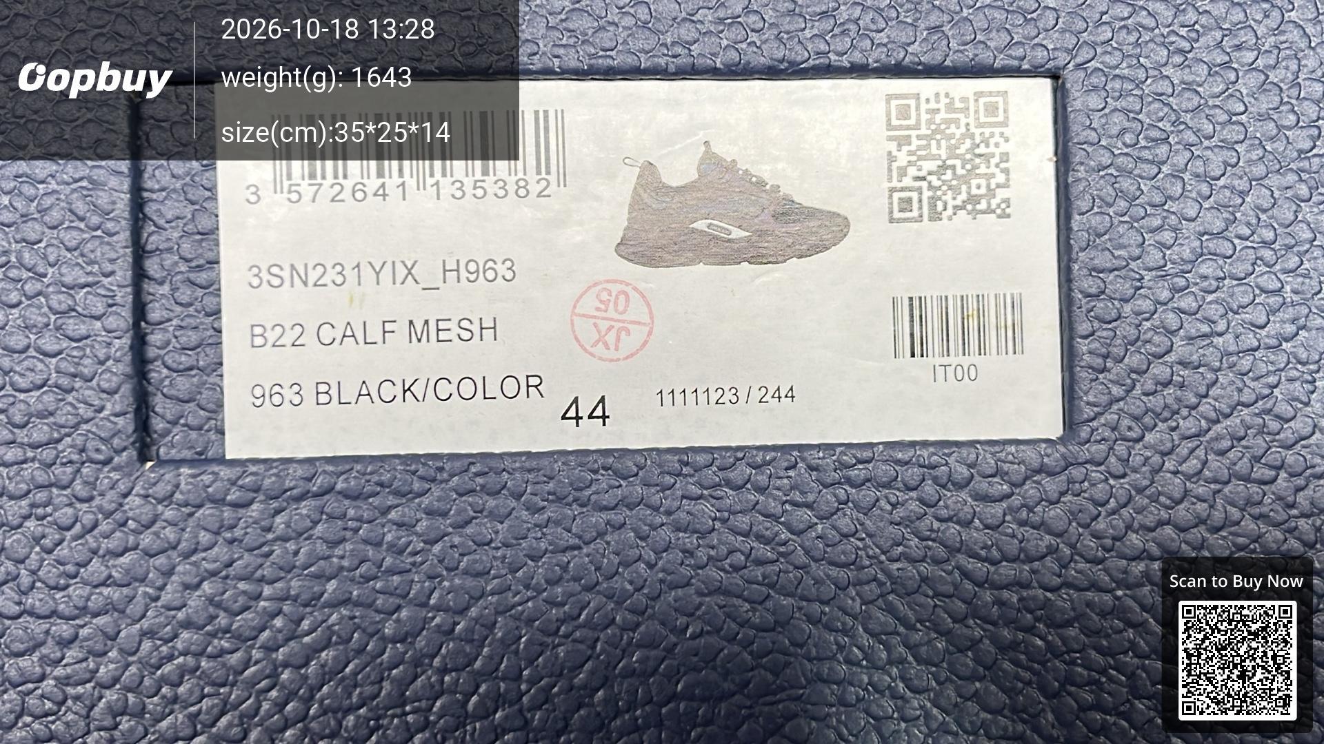 Foto QC 8 de Dior B22 Technical Mesh and Leather Black Iridescent