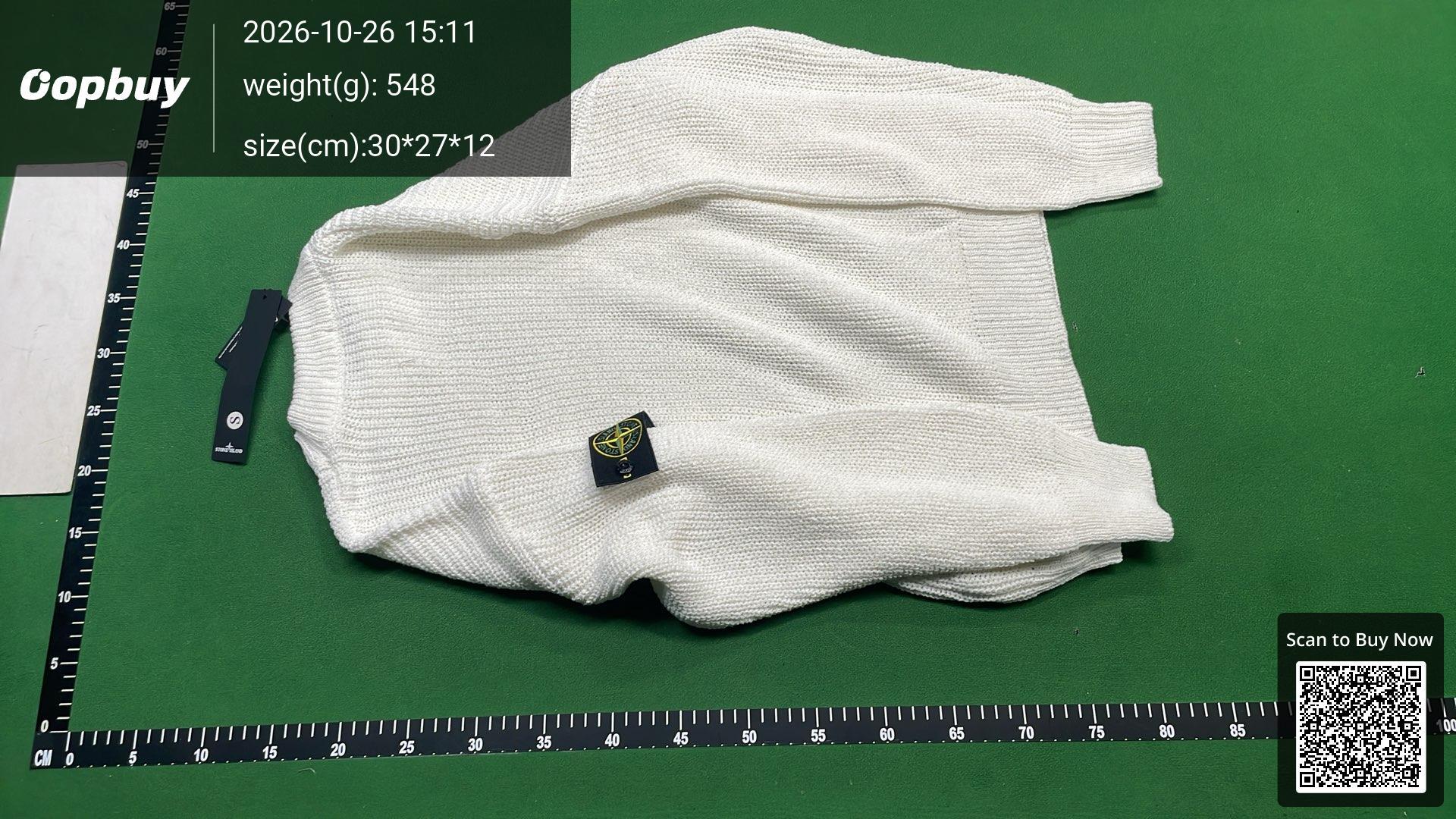 Foto QC 6 de Stone Island Zip Sweater Ribbed Knit Grey