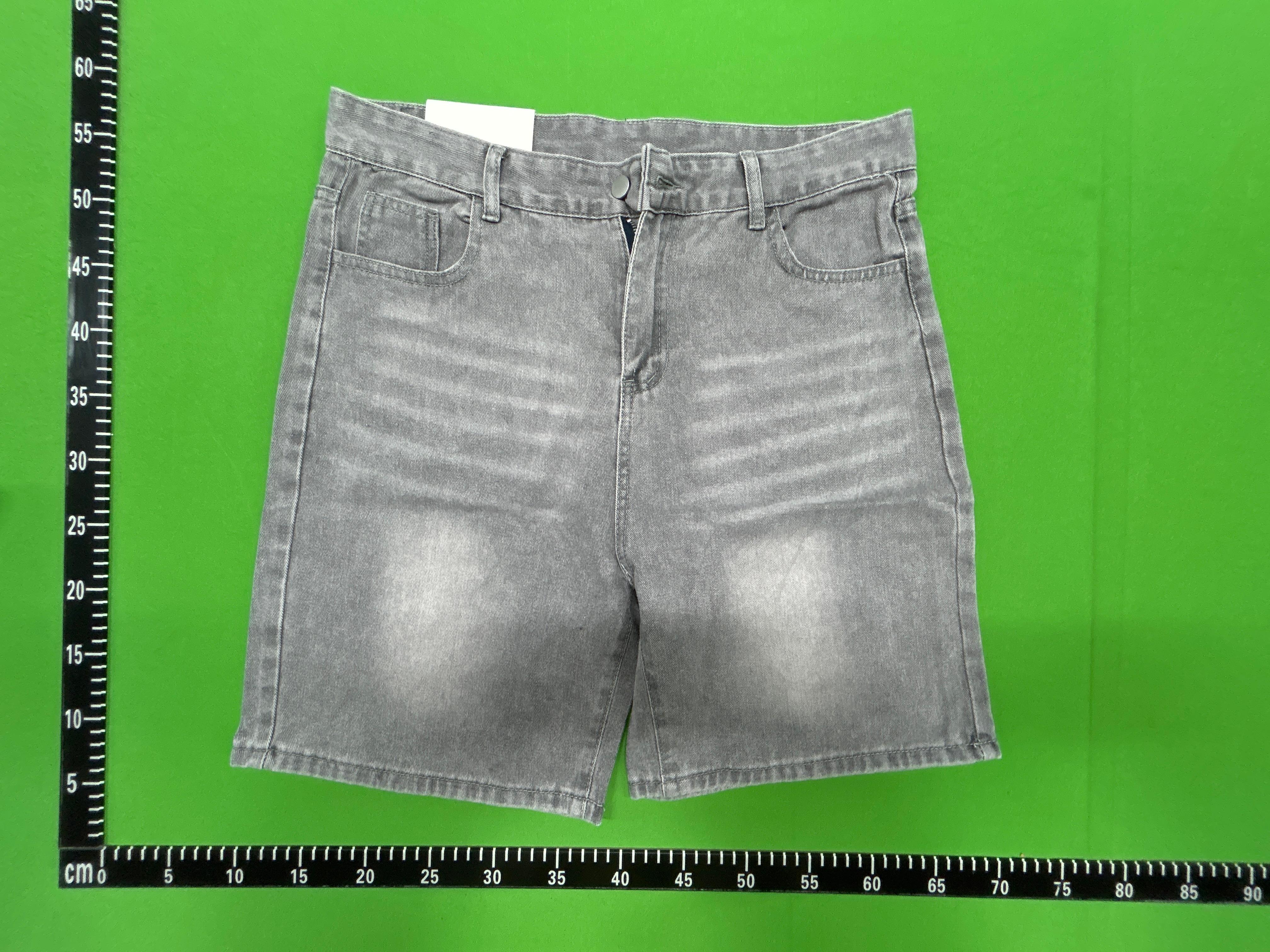 Foto QC 7 de Unbranded Denim Shorts Loose Straight Black