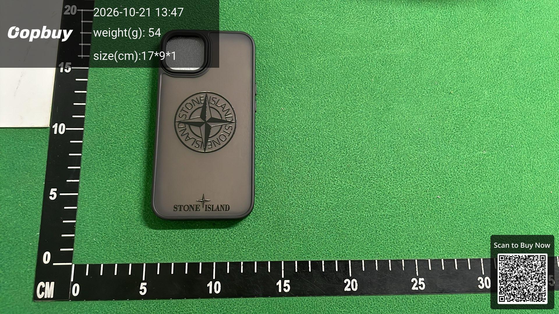 Foto QC 6 de Stone Island Silicone Case for iPhone 15 Pro Max Black