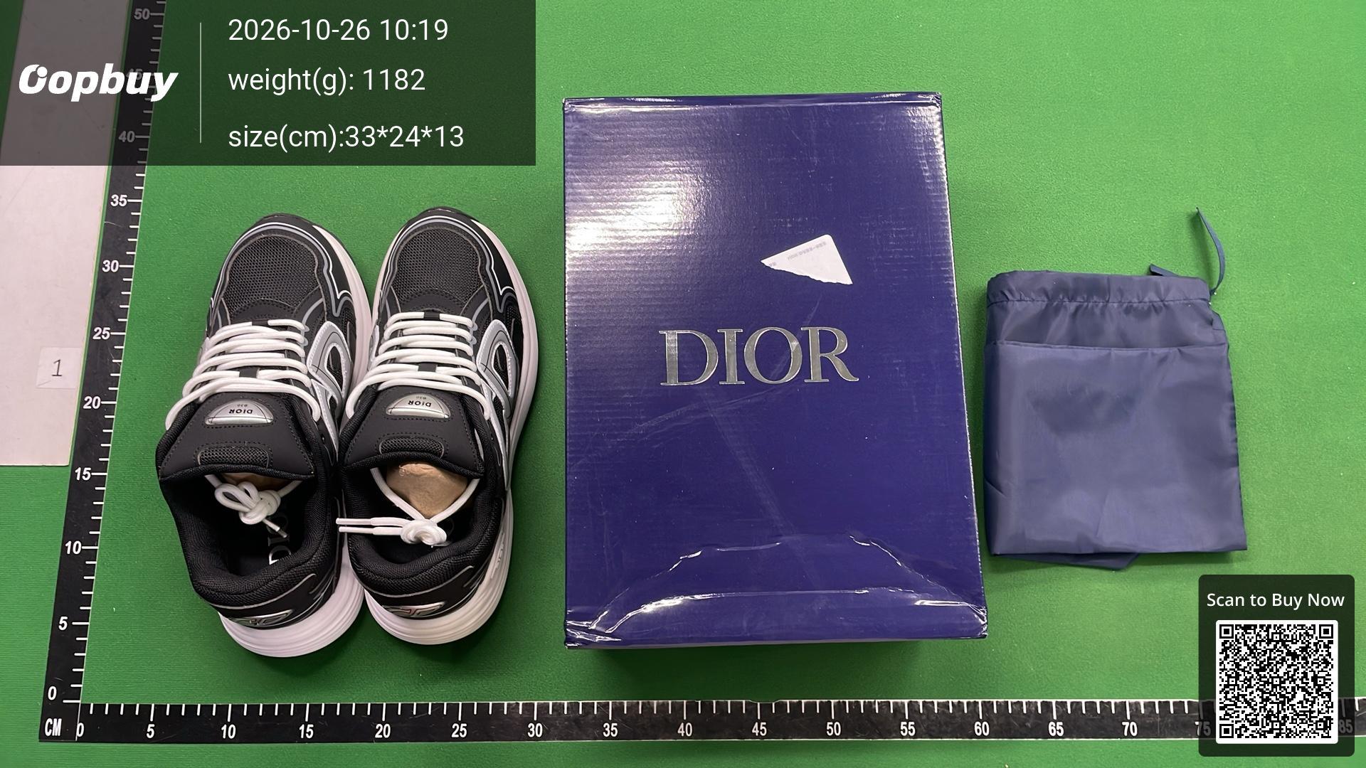 Foto QC 1 de Dior B30 Low Black White G8513
