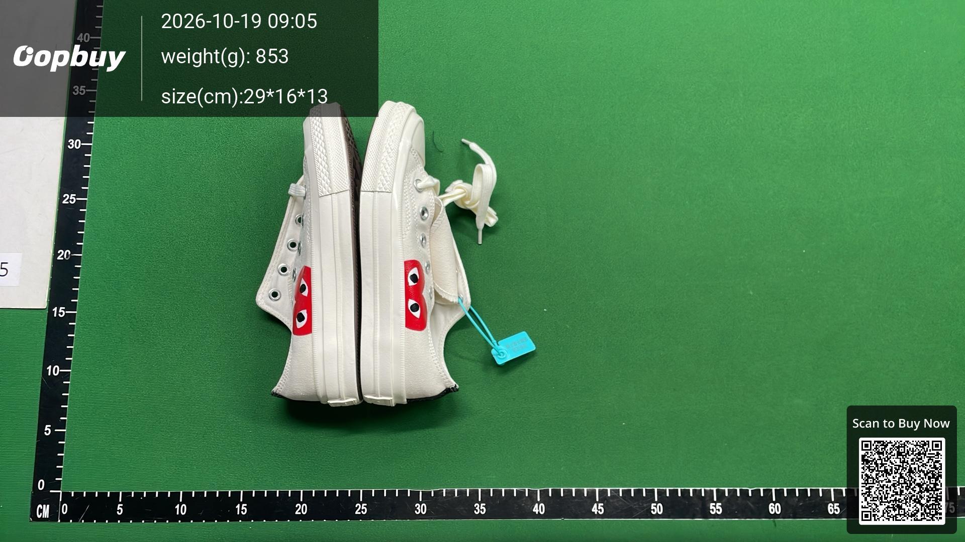Foto QC 5 de Converse Chuck Taylor All Star 70 Hi Comme des Garcons PLAY Black 150204C