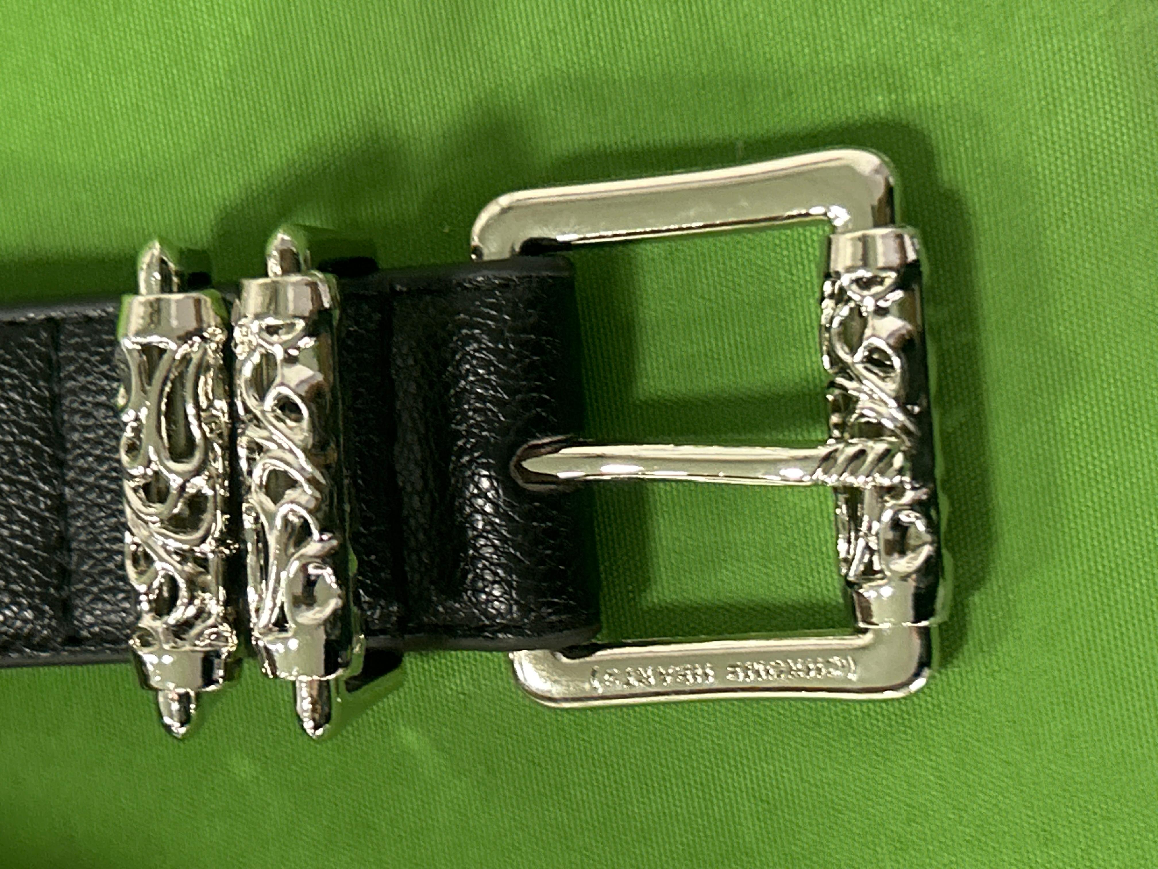 Foto QC 7 de Chrome Hearts Cemetery Cross Belt Black