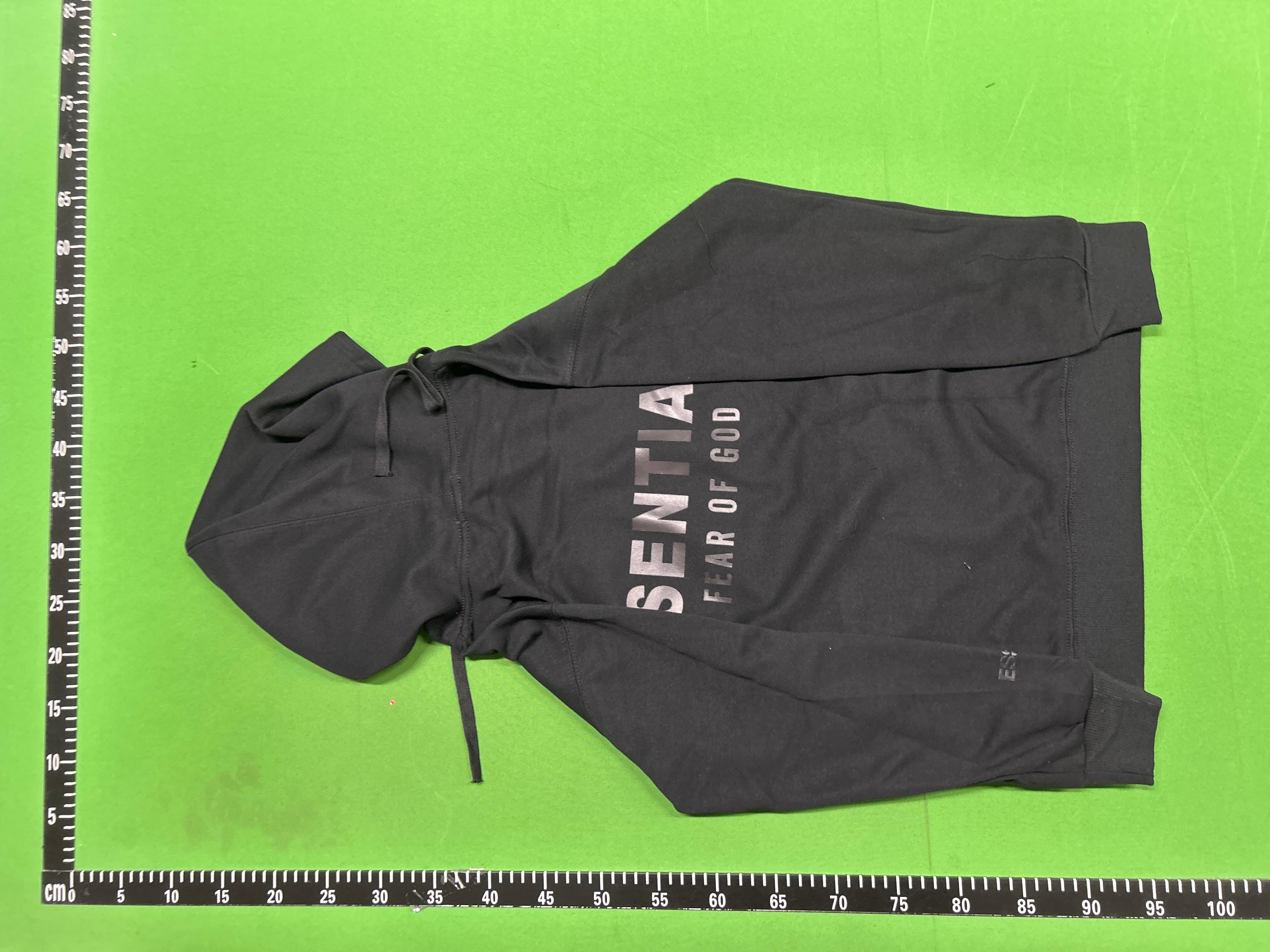 Foto QC 4 de Fear of God Essentials Hoodie Jacket Logo Fleece Heather Grey