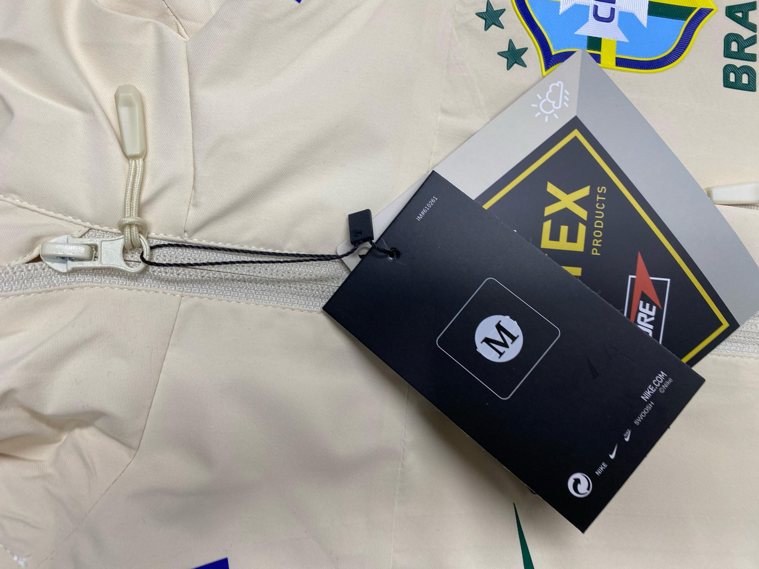 Foto QC 3 de Other Brazil National Football Team Neymar Training Windbreaker Jacket Hooded Mint Green