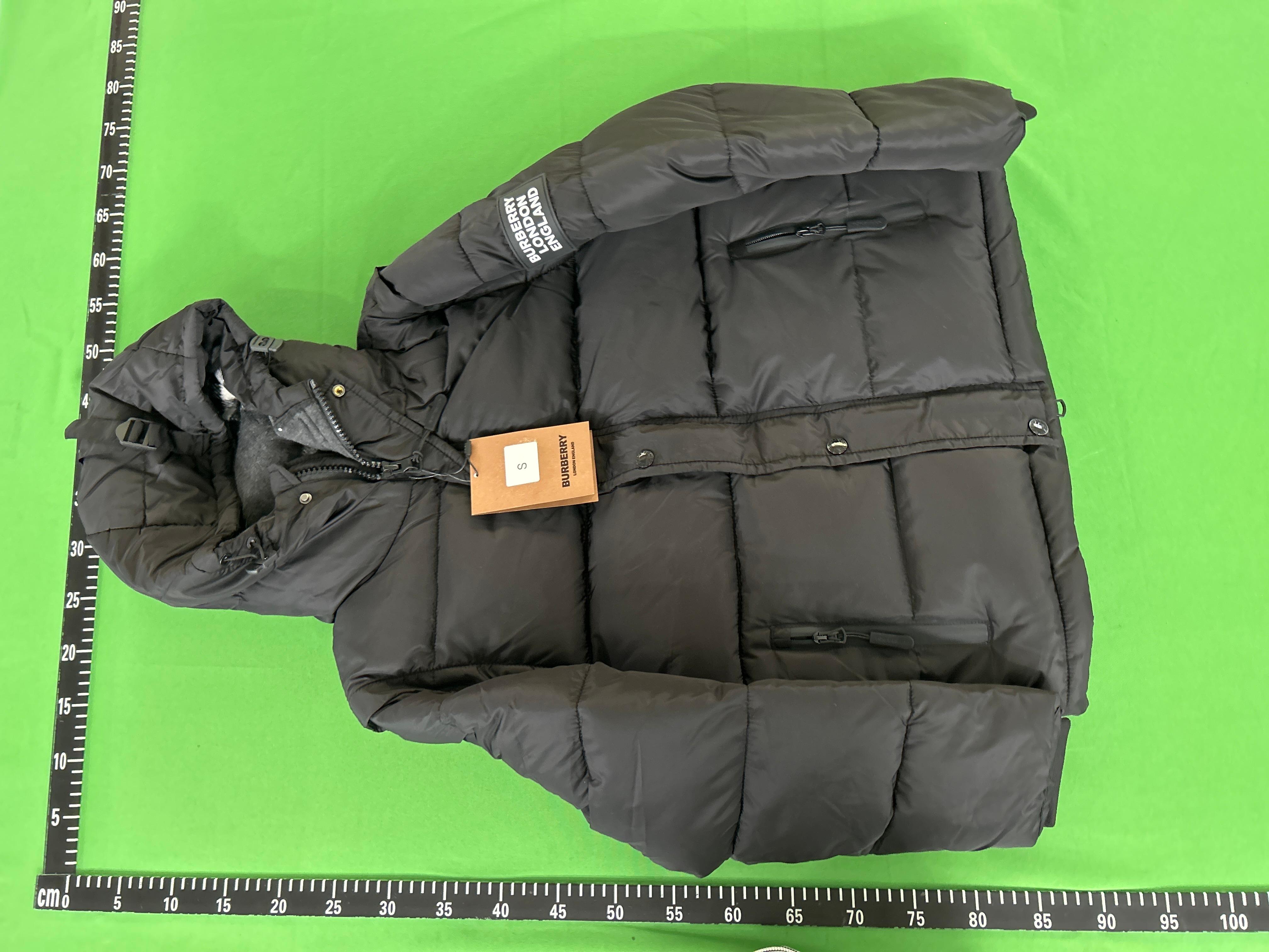 Foto QC 6 de Burberry Puffer Jacket Down Check Black