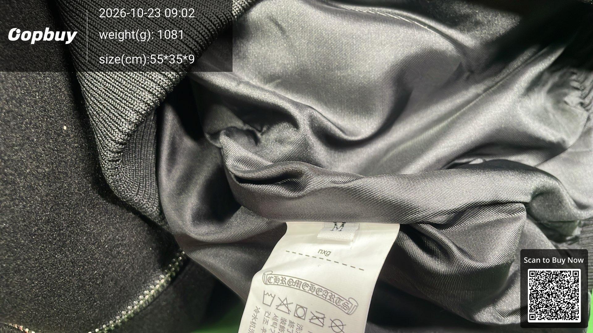 Foto QC 1 de Amiri Varsity Jacket Bones Black White