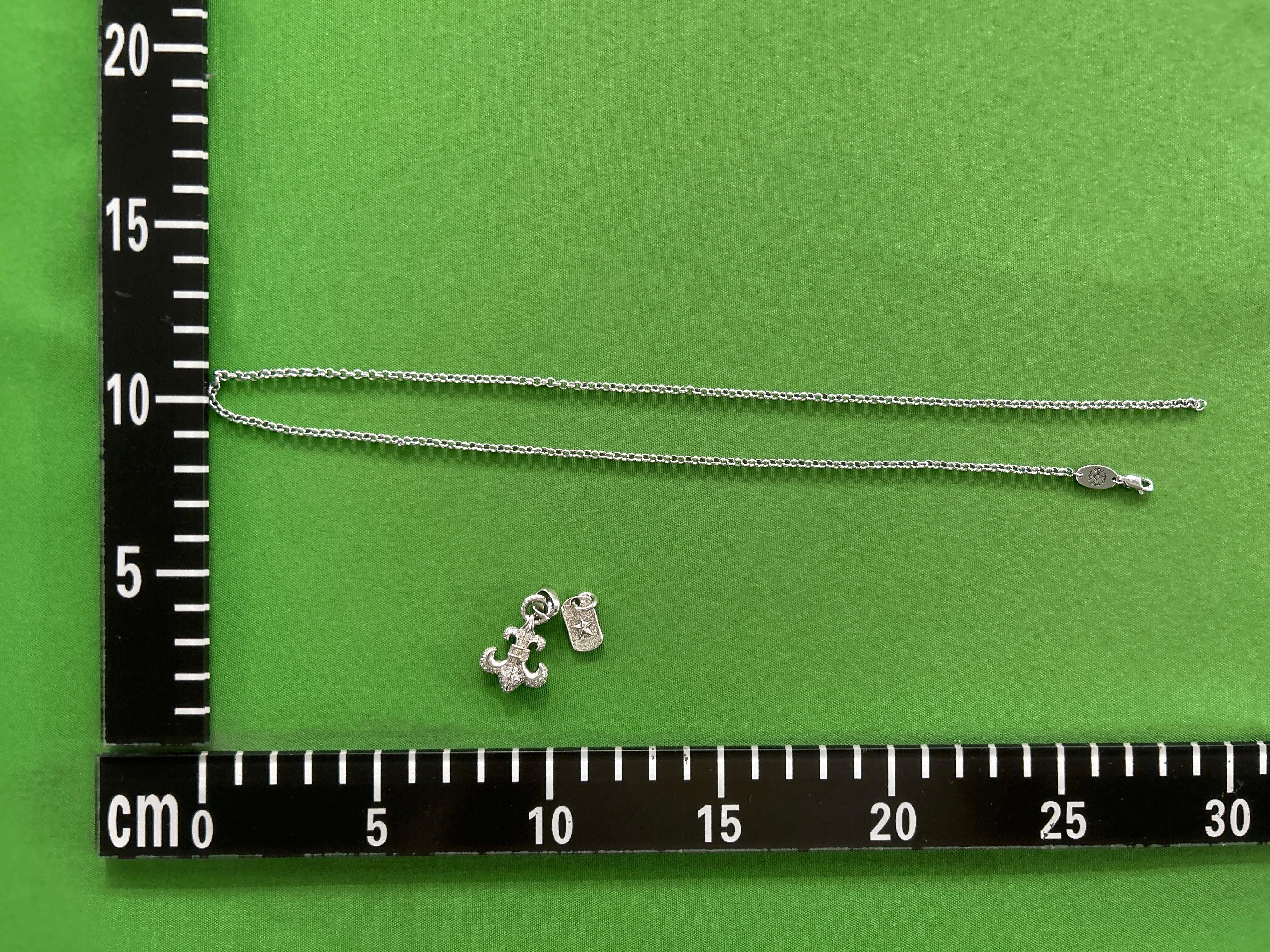 Foto QC 4 de Chrome Hearts Double Dagger Necklace Sterling Silver