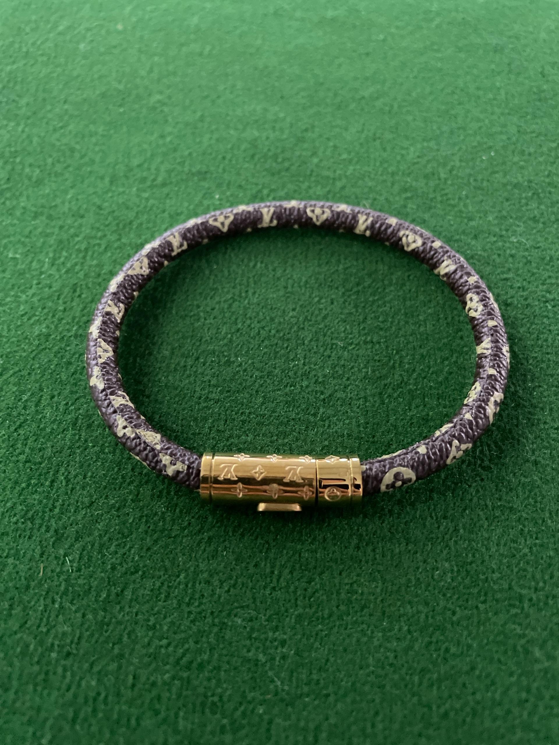 Foto QC 4 de Louis Vuitton Bracelet Leather Metal Blue