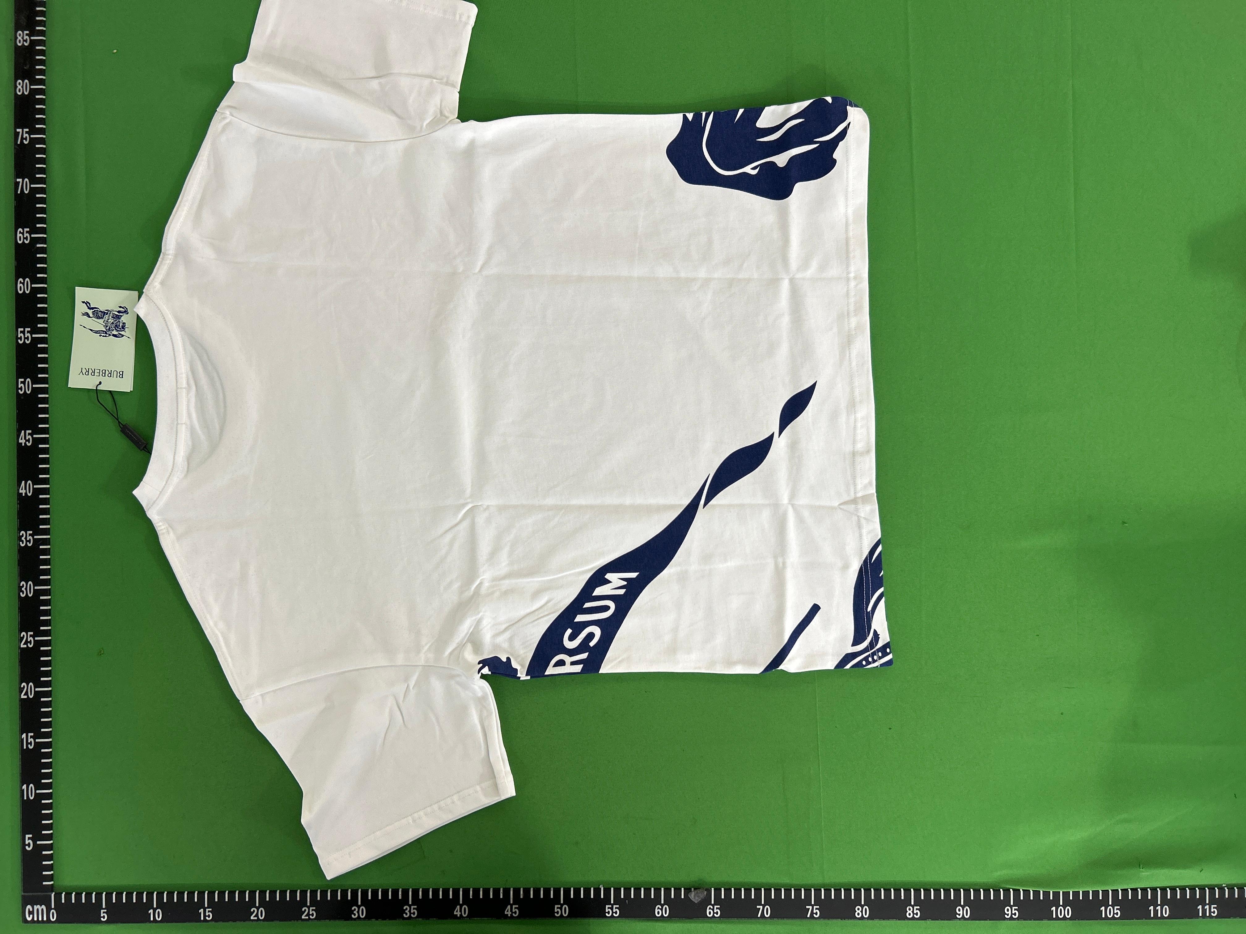 Foto QC 4 de Burberry T-shirt Equestrian Knight White Blue