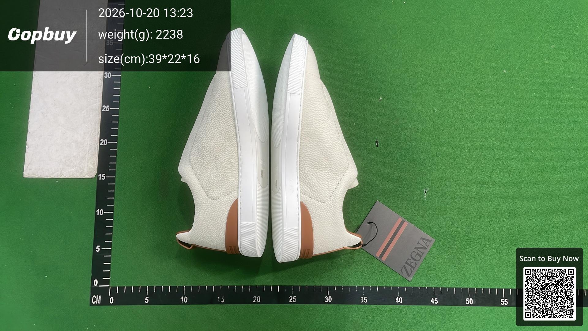 Foto QC 4 de Zegna Triple Stitch Leather Low-top Black