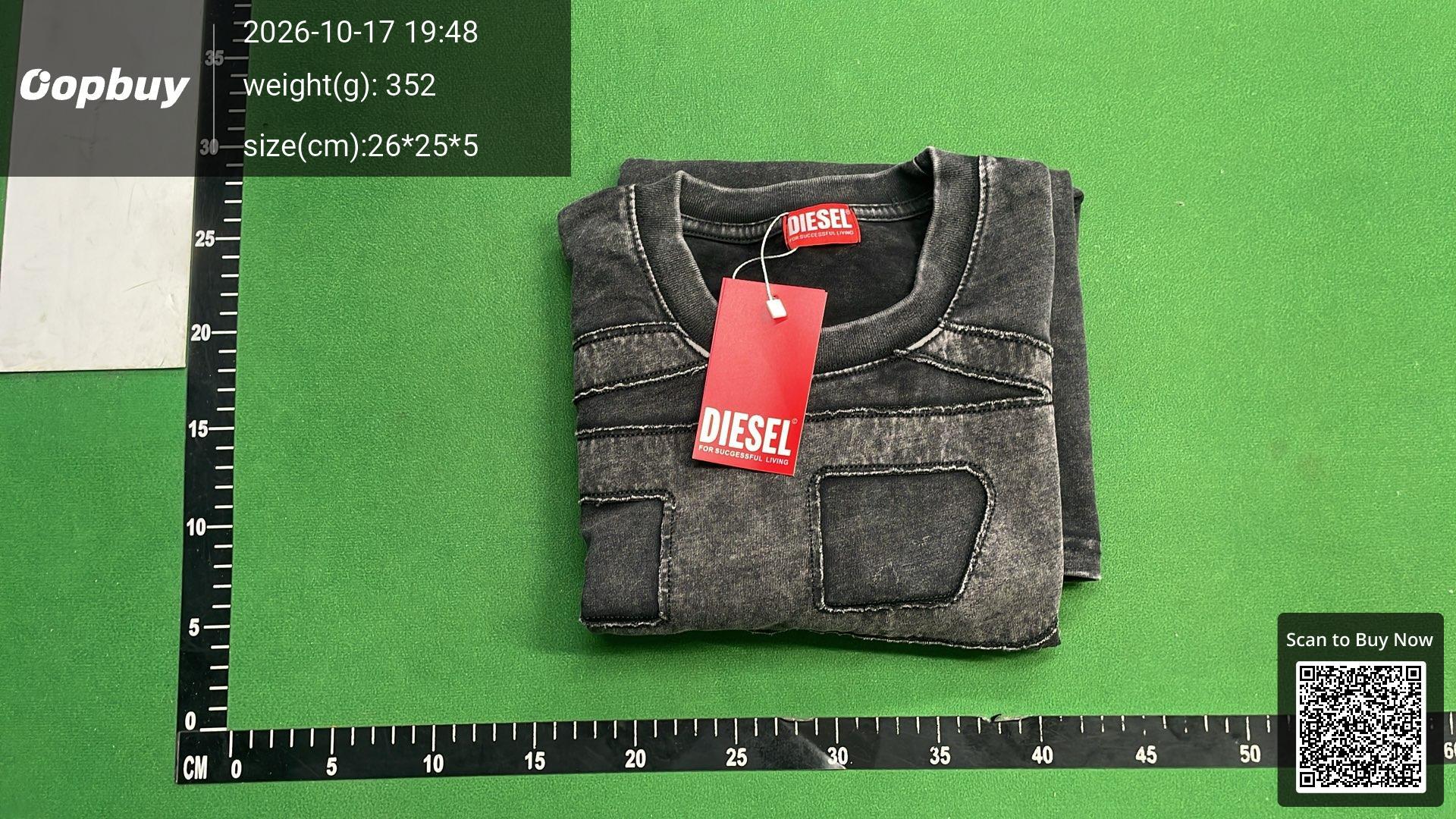 Foto QC 8 de Diesel L-Ahti Biker Jacket Perforated Leather Red White Black