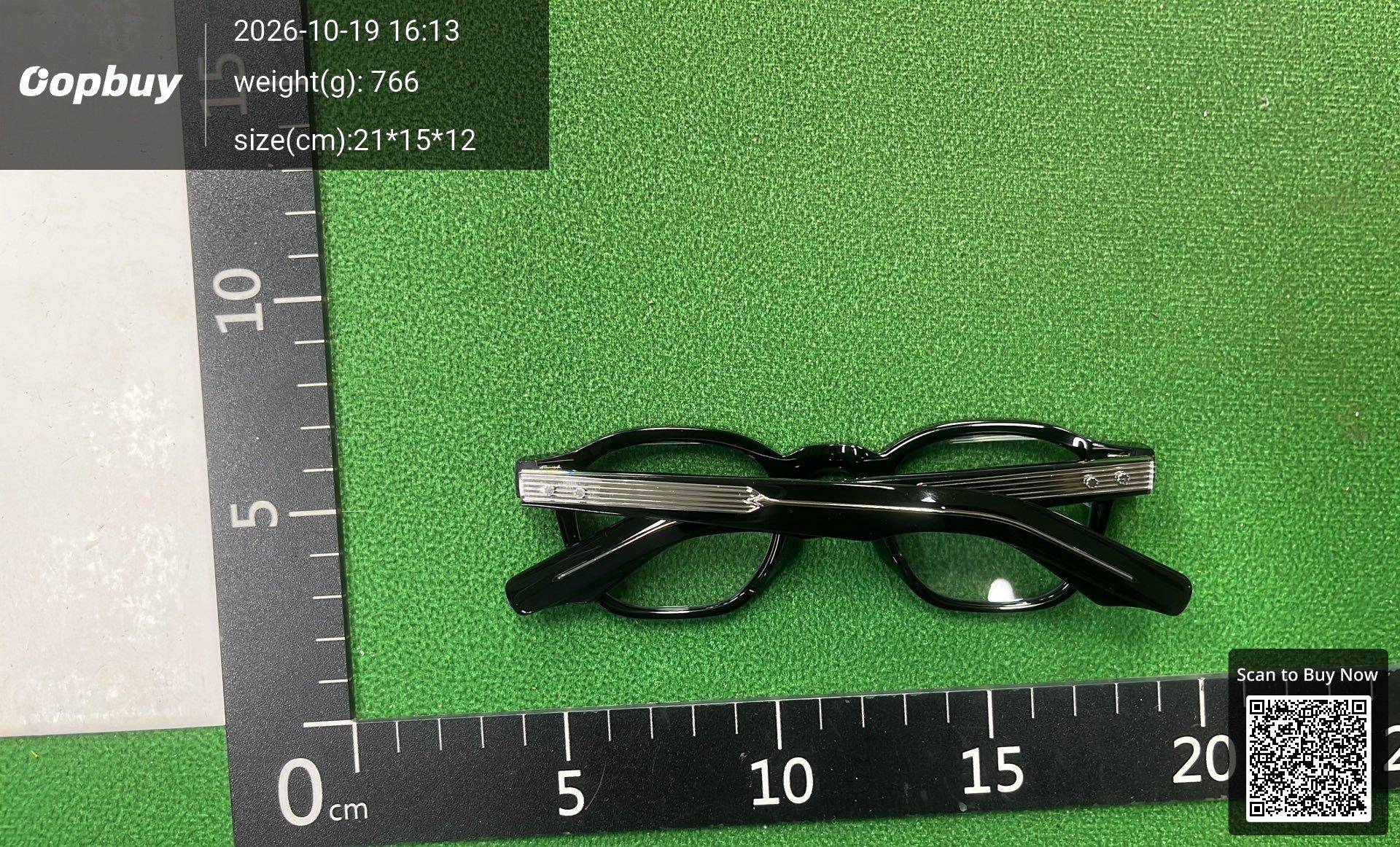 Foto QC 2 de Jacques Marie Mage Zephirin Square-Frame Acetate Sunglasses Havana Blue (JMMZE-3R)