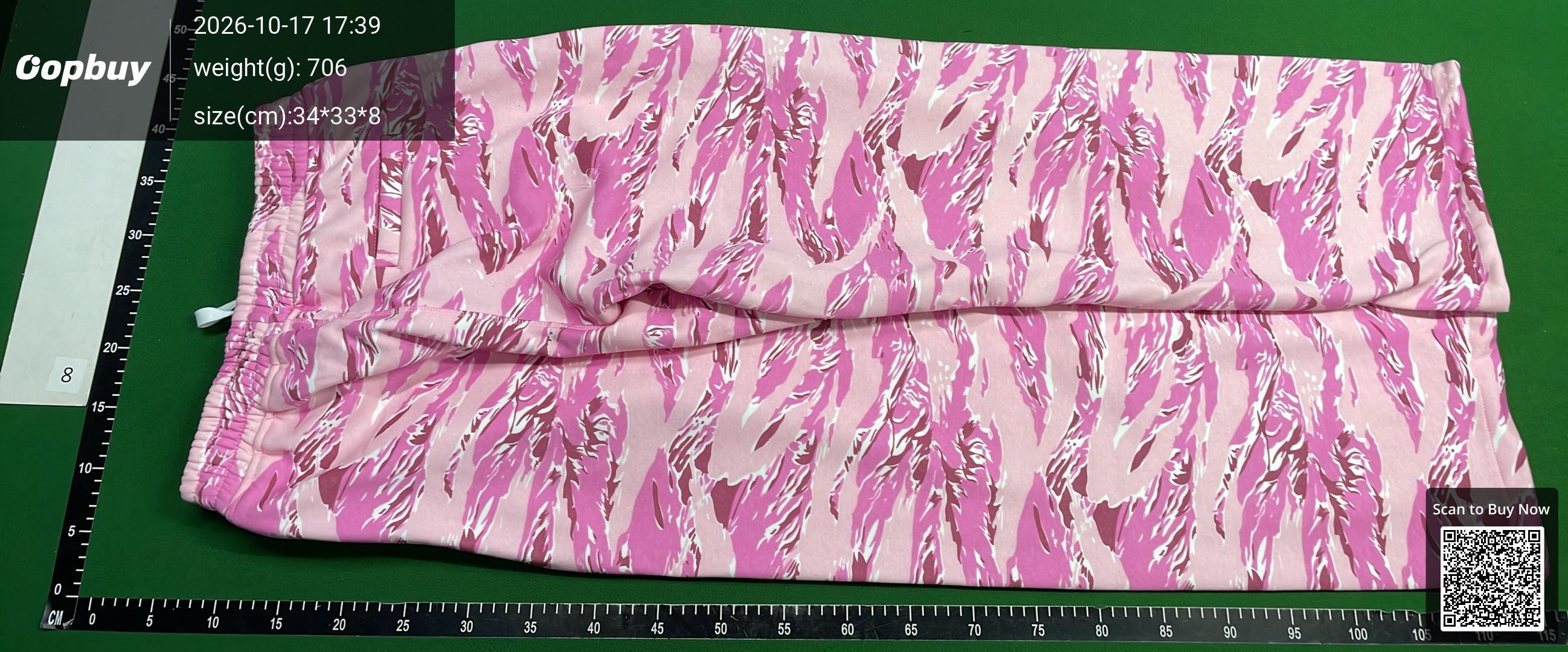 Foto QC 3 de Corteiz Alcatraz Zip Hoodie Jacket Tiger Camo Pink