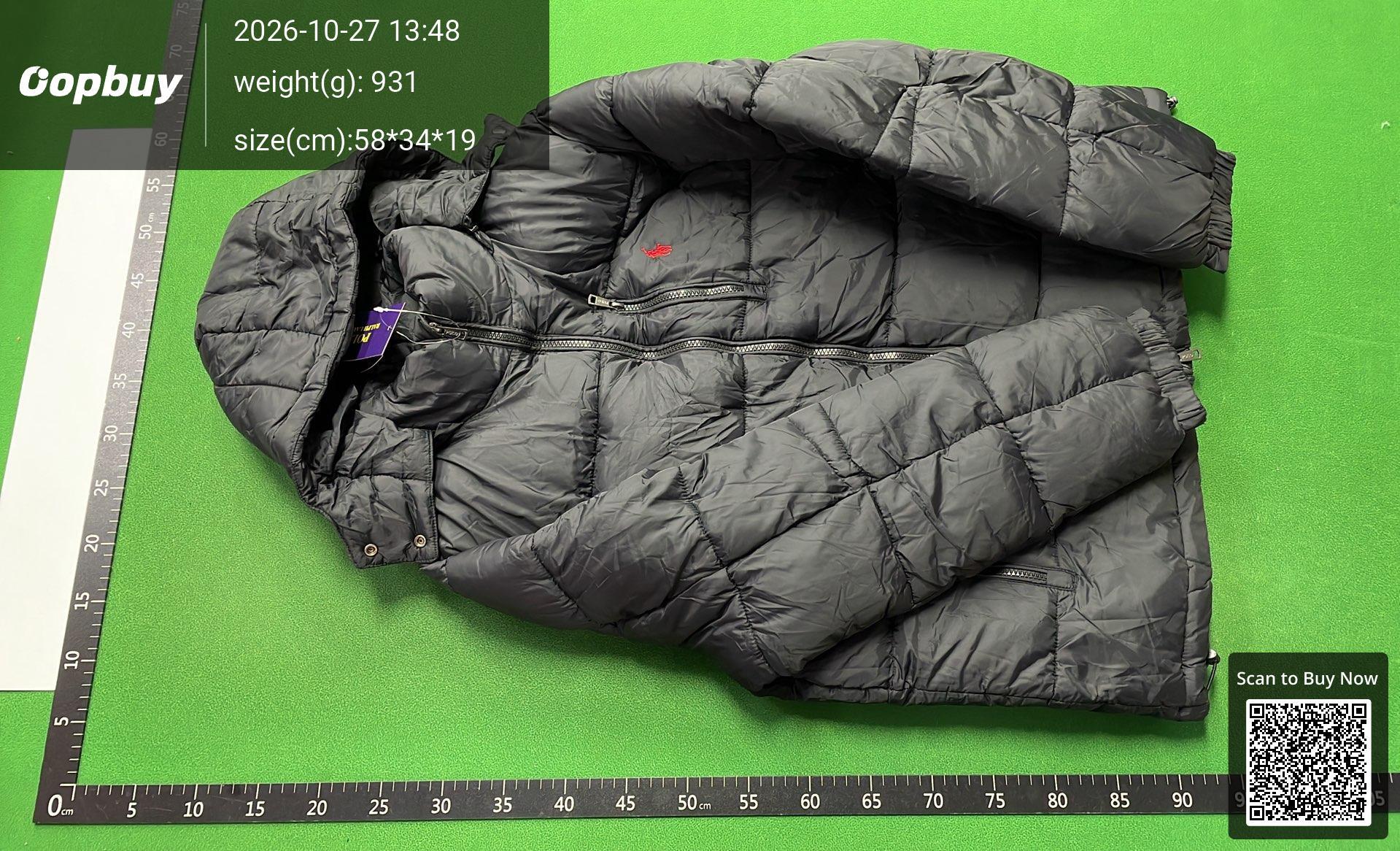 Foto QC 2 de Polo Ralph Lauren Puffer Jacket Detachable Hood Light Grey