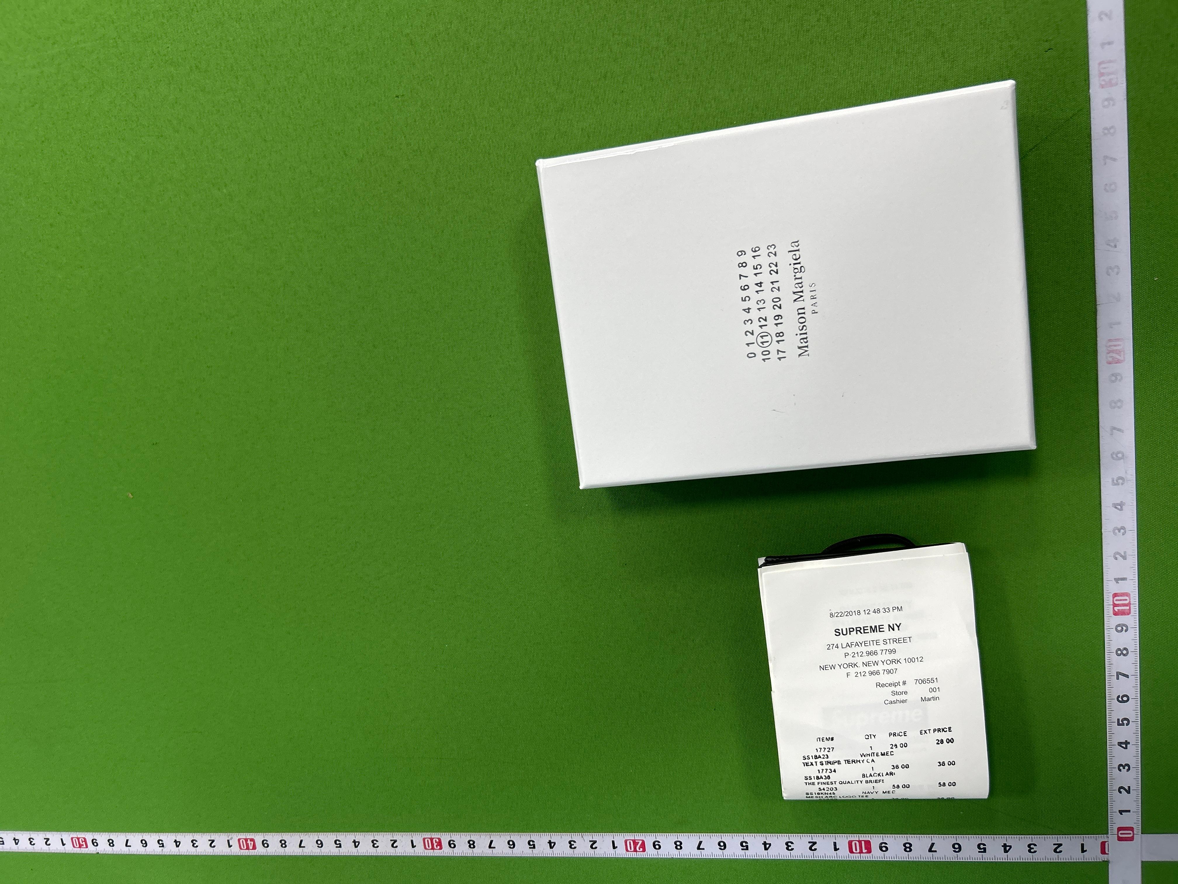 Foto QC 3 de Maison Margiela 11 Dollar Bill Receipt Wallet Printed Leather Multicolor