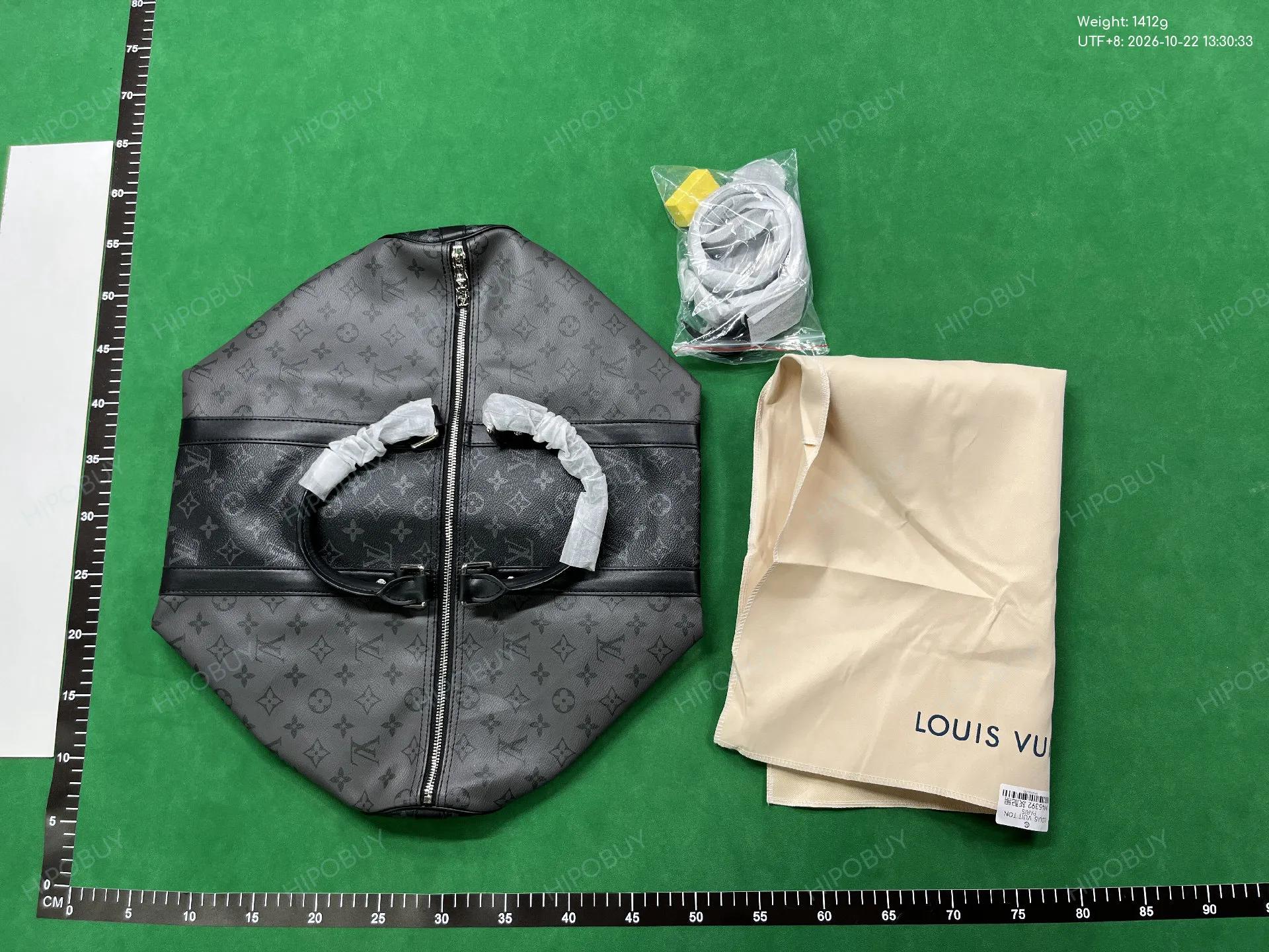 Foto QC 6 de Louis Vuitton Keepall Bandouliere 50 Monogram Washed Denim Blue