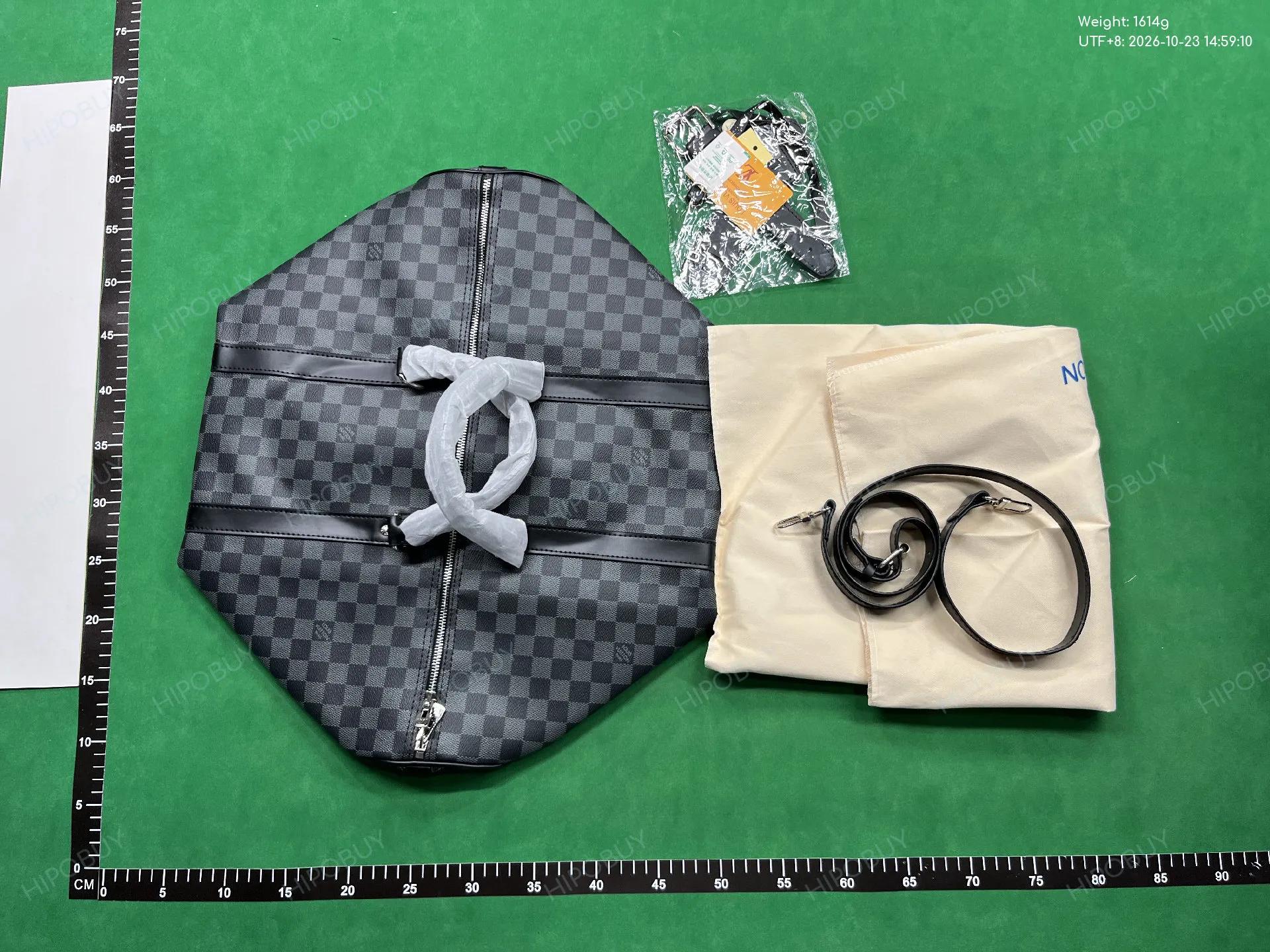 Foto QC 3 de Louis Vuitton Keepall Bandouliere 50 Monogram Washed Denim Blue
