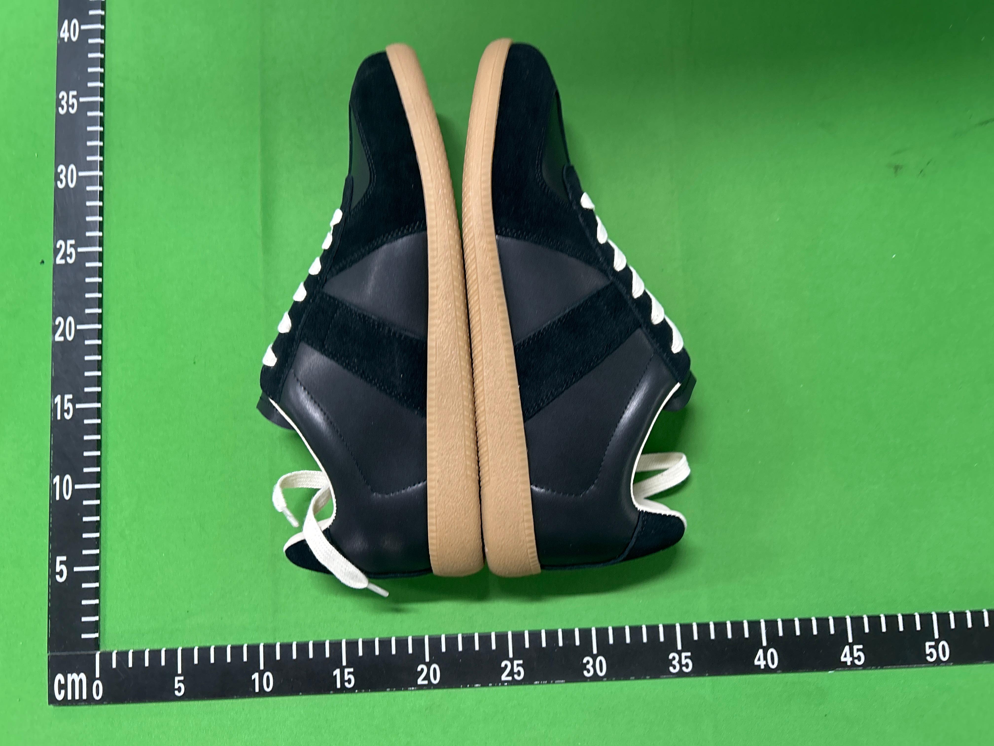 Foto QC 5 de Maison Margiela Replica Suede Low Top Platform Sneakers Green Gum Sole S58WS0282