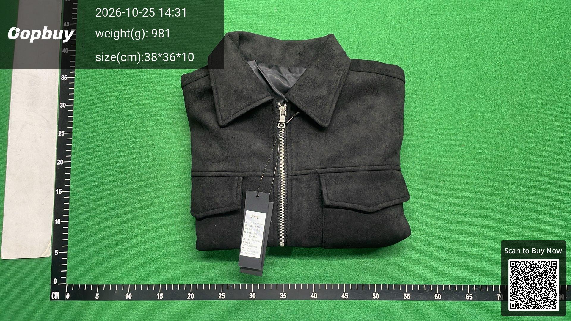 Foto QC 8 de Unbranded Suede Zip Up Jacket Flap Pocket Grey