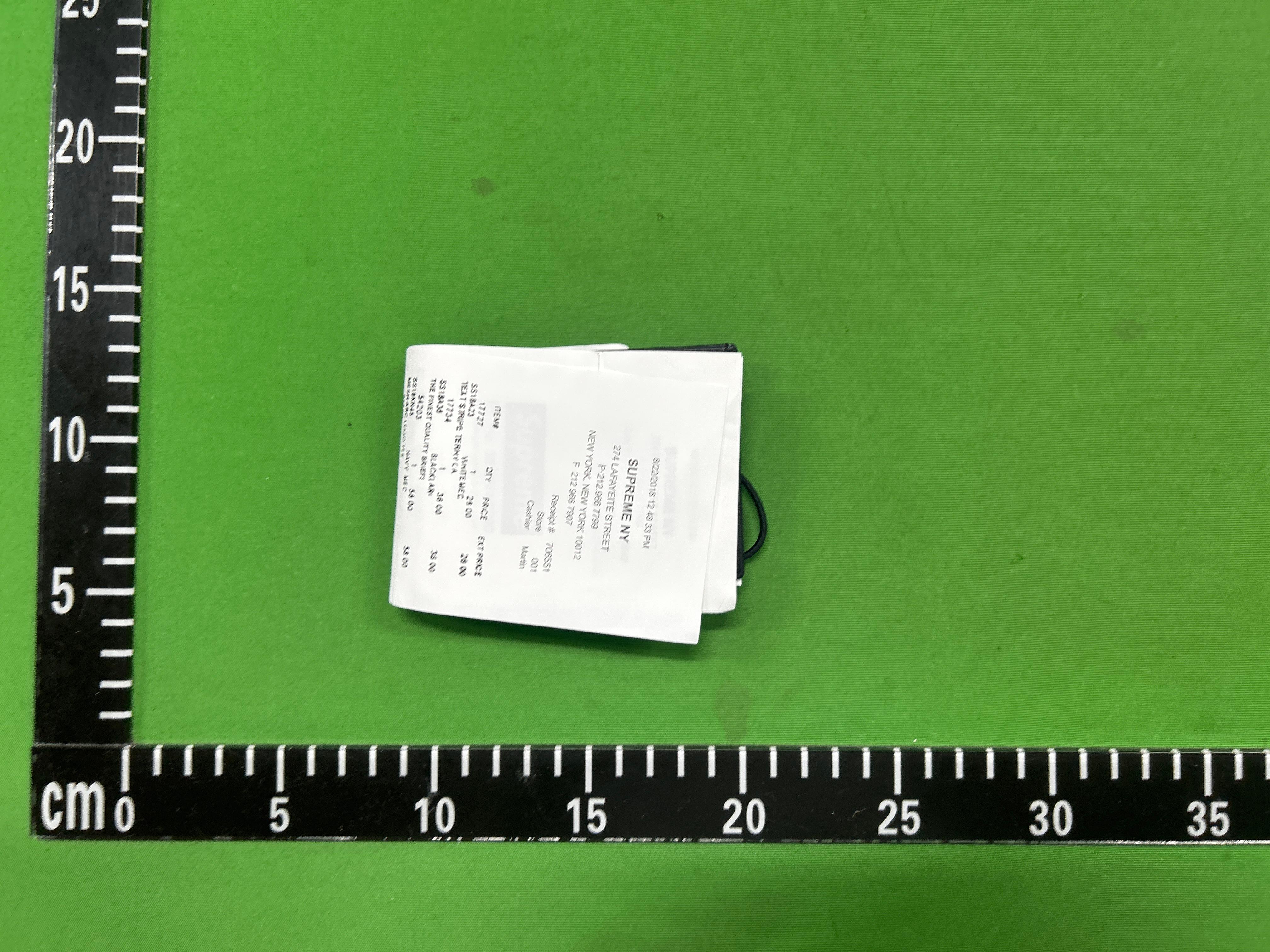 Foto QC 8 de Maison Margiela 11 Dollar Bill Receipt Wallet Printed Leather Multicolor
