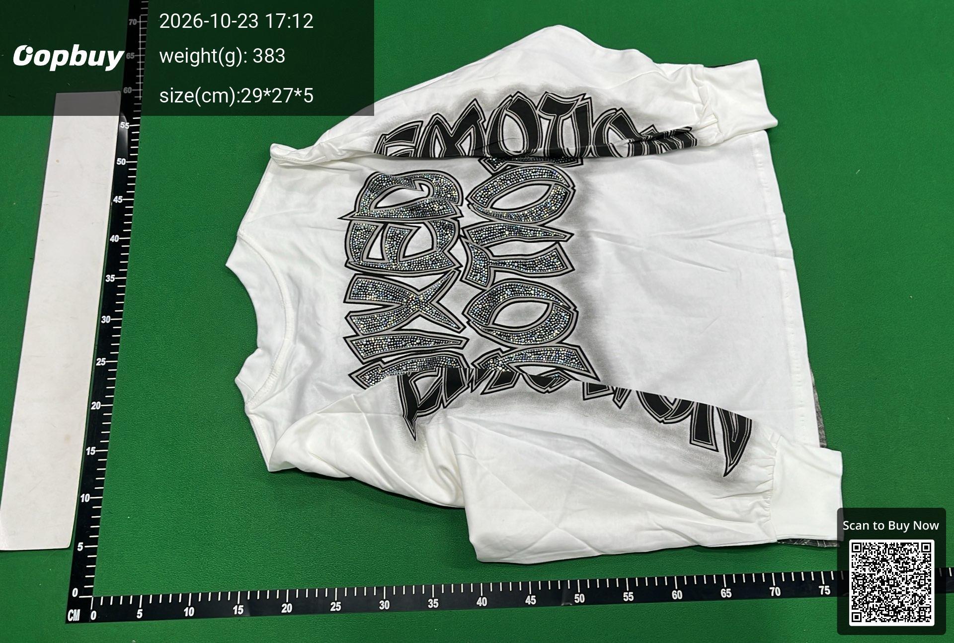 Foto QC 3 de Mixed Emotion Resurrection Long Sleeve T-shirt White