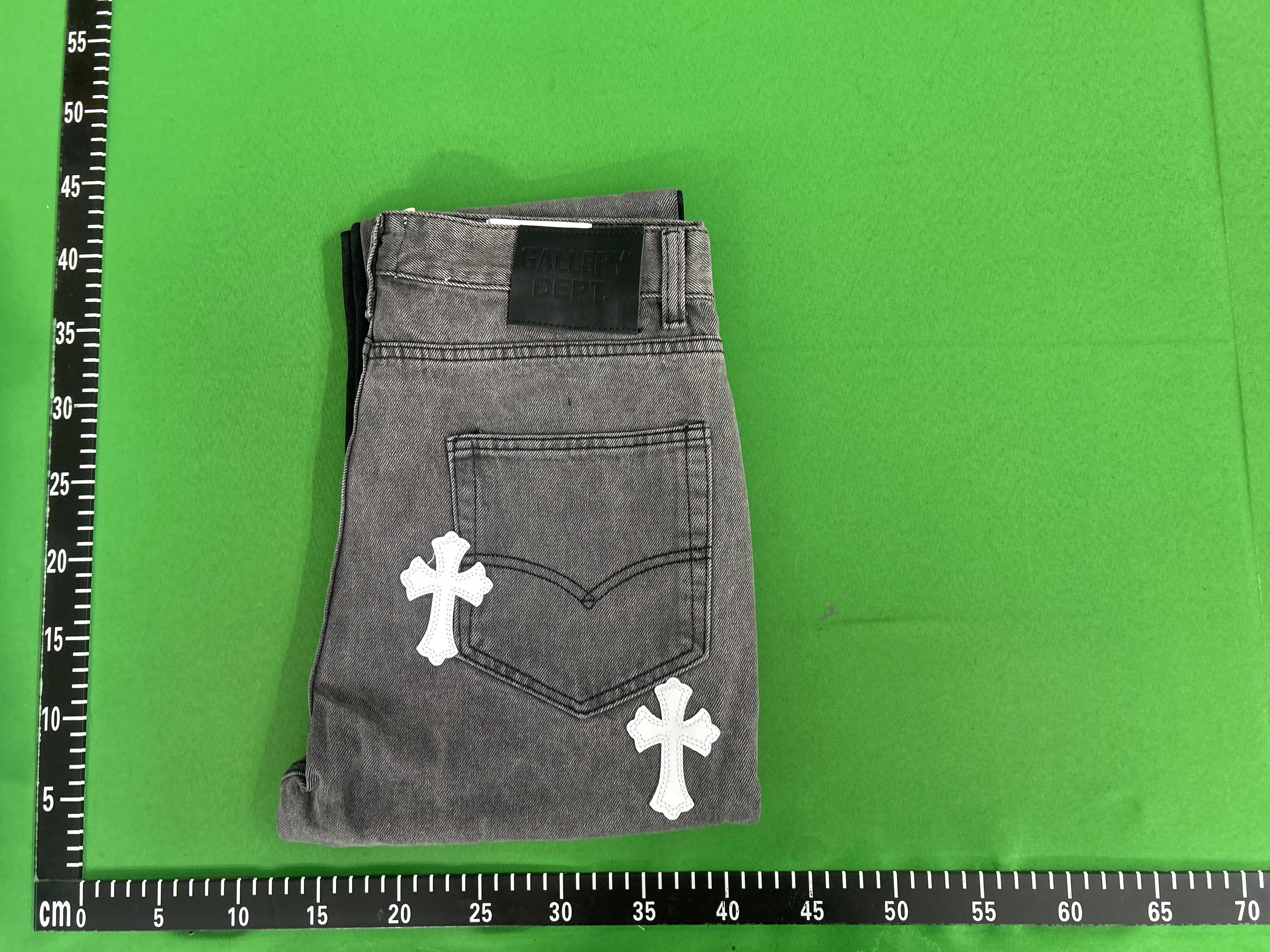 Foto QC 5 de Chrome Hearts Gallery Dept Cross Patch Jeans Relaxed Black