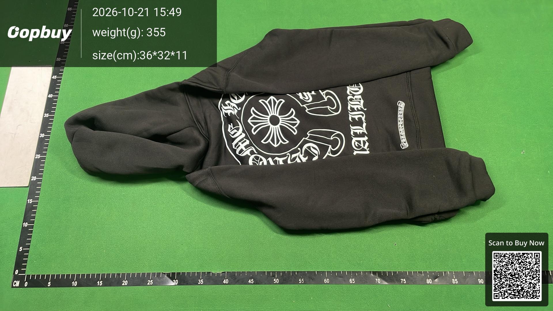 Foto QC 3 de Chrome Hearts Horseshoe Cross Zip Up Hoodie Black