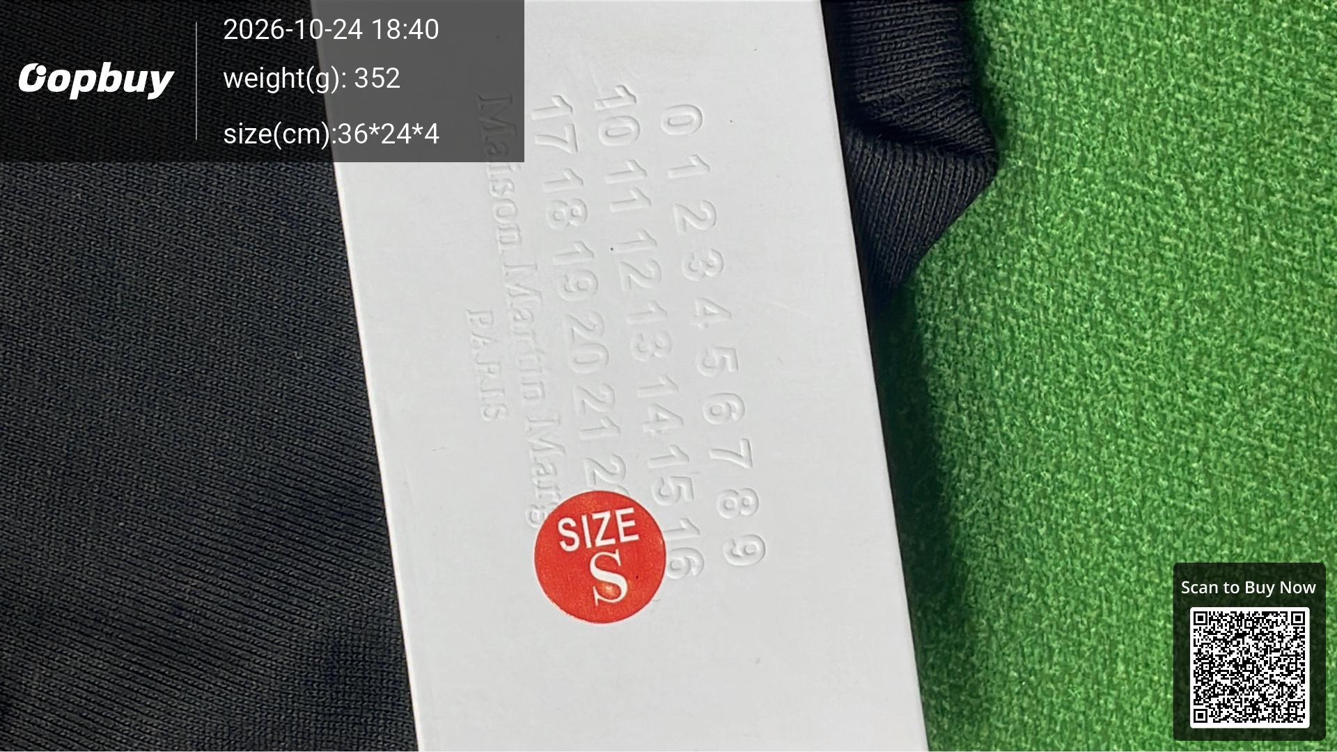Foto QC 6 de MM6 Maison Margiela Hoodie Numeric Print Black