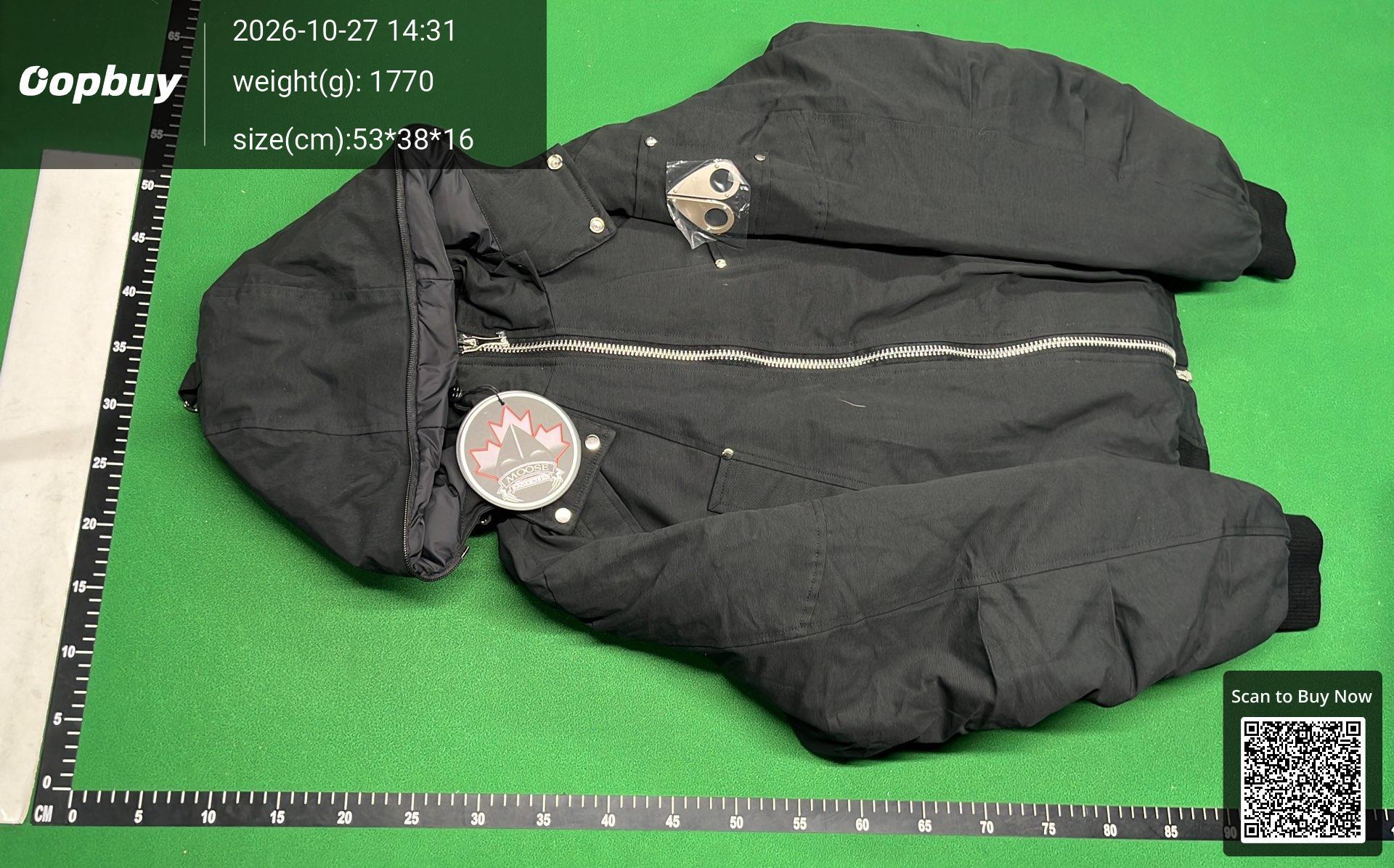 Foto QC 2 de Moose Knuckles Palm Bomber Jacket Down Grey