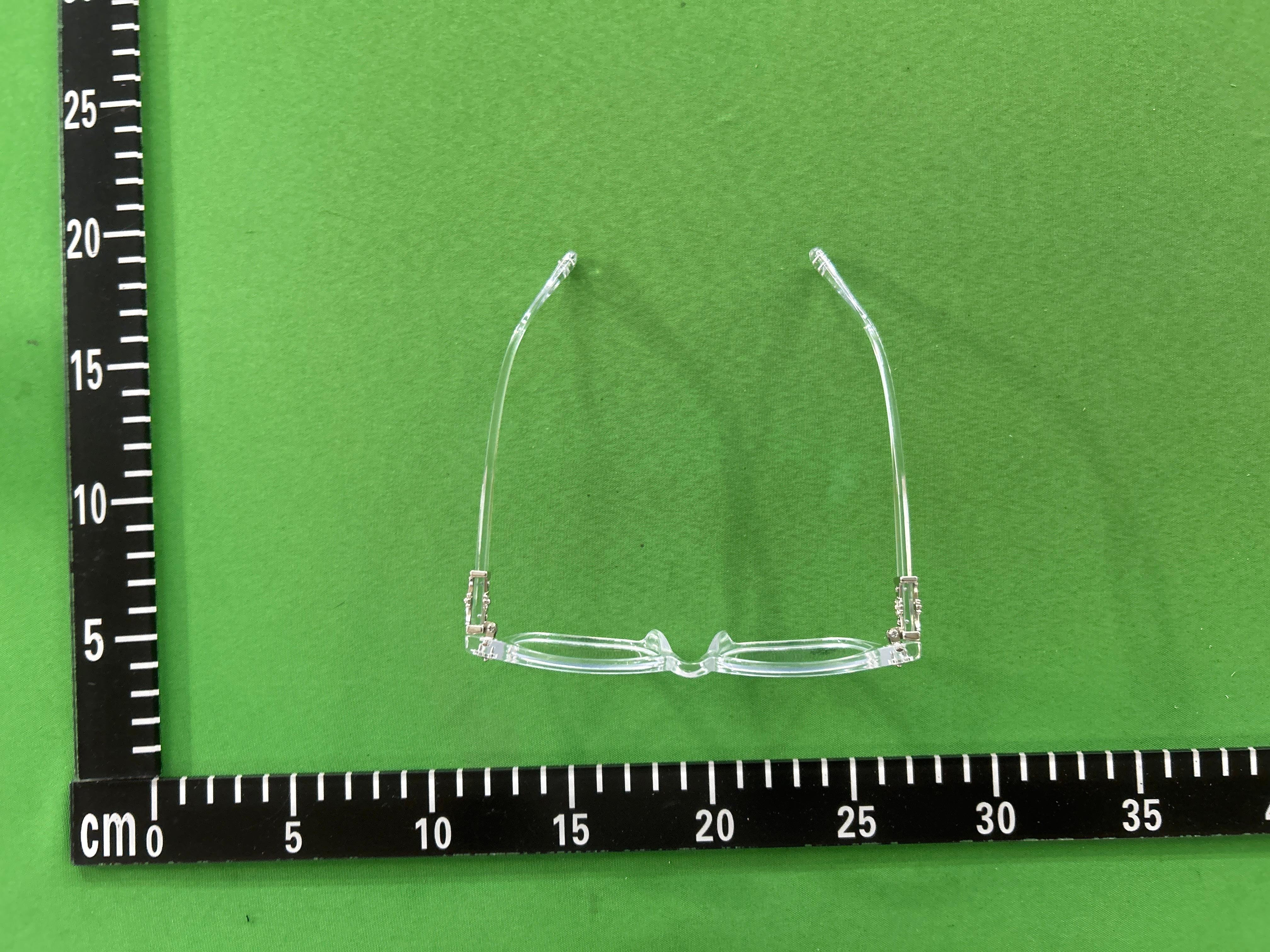 Foto QC 7 de Chrome Hearts Square-Frame Acetate Metal Eyeglasses Black Silver (2275)